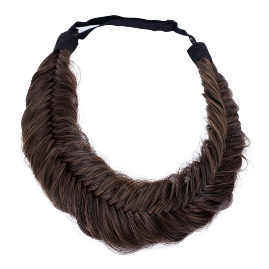 CAISHA Braided Hairpiece Hairband Headband Hair Accessories Brown Mix HZ301