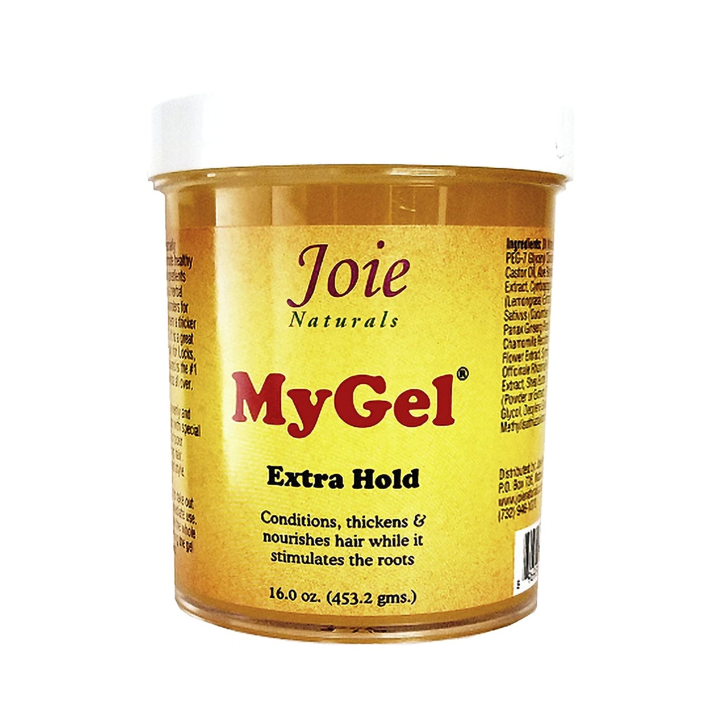 Joie Naturals MyGel Extra Hold - Hair Gel for Men & Women - Styling Gel for Curly Hair (16 Ounces)