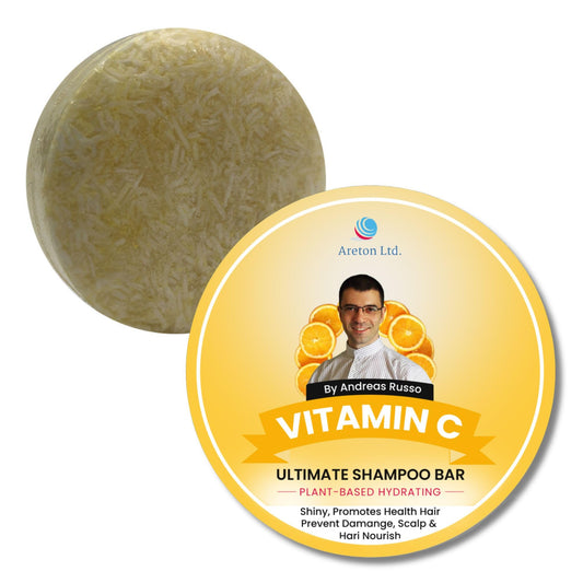 Vitamin C Shampoo Bar – Natural Shampoo Bar & Conditioner For Dry Hair, Hair Nourishment, Prevents Spilt Ends With Plant Based Hydrating SLS Free Shampoo Bar