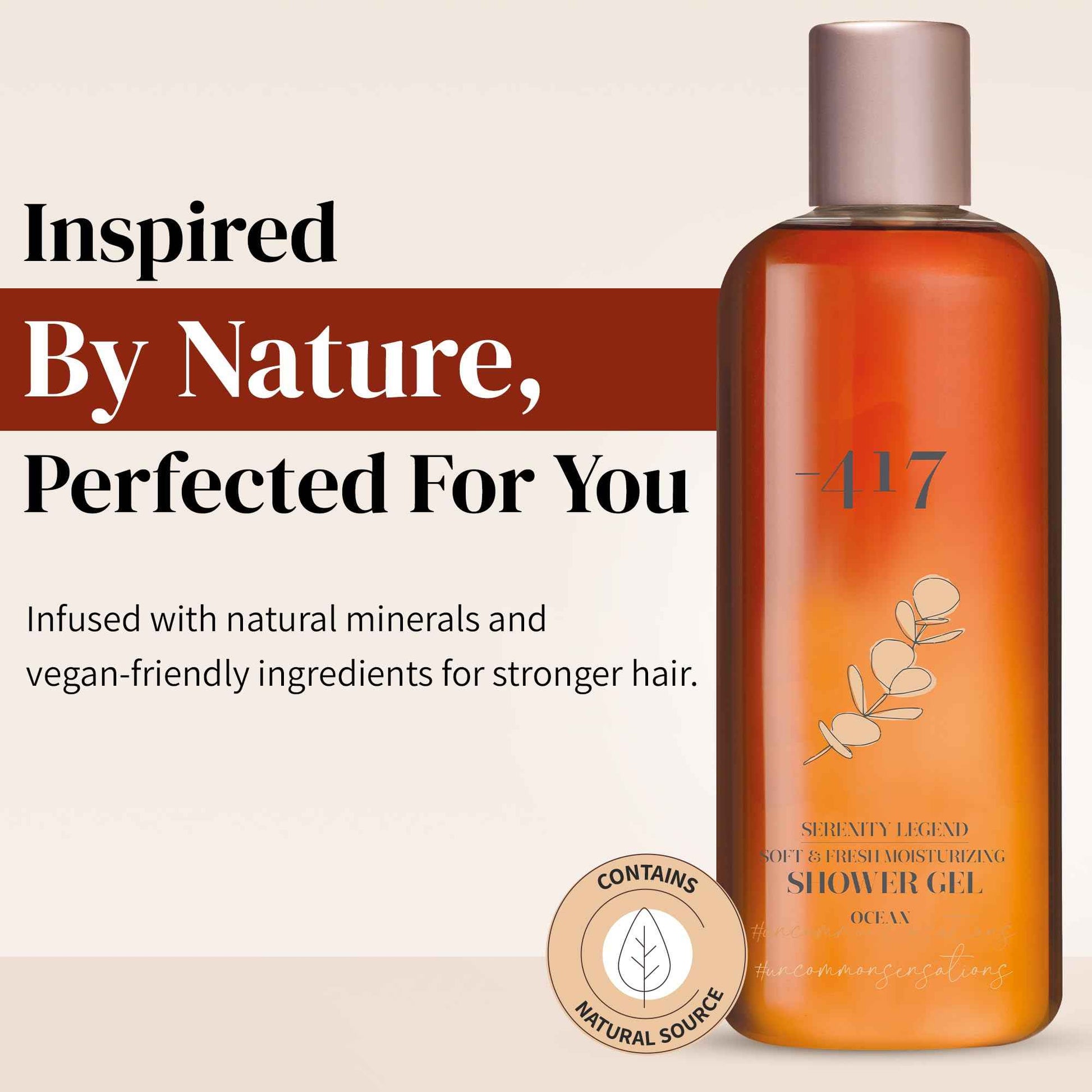 -417 Dead Sea Cosmetics Fresh Moisturizing Shower Gel - Anti-Aging and Nourishing Delicate Daily Body Shower Gel for Instantly Soft Skin - with Aloe Vera - All Natural 11.8 oz