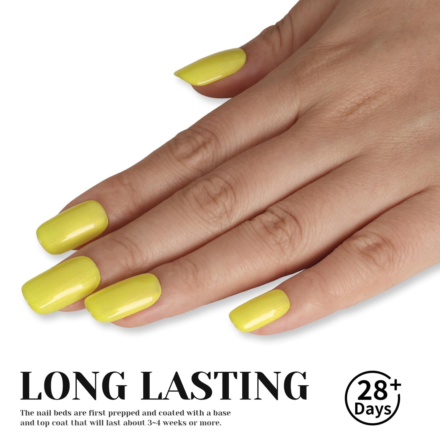 TUTUYU Neon Yellow Glitter Gel Polish,Sparkly Shimmer Bright Lemon Yellow Gel Nail Polish, 15ml UV/LED Soak Off Gel Polish for Manicure Salon or DIY Nail Art at Home- GP0095