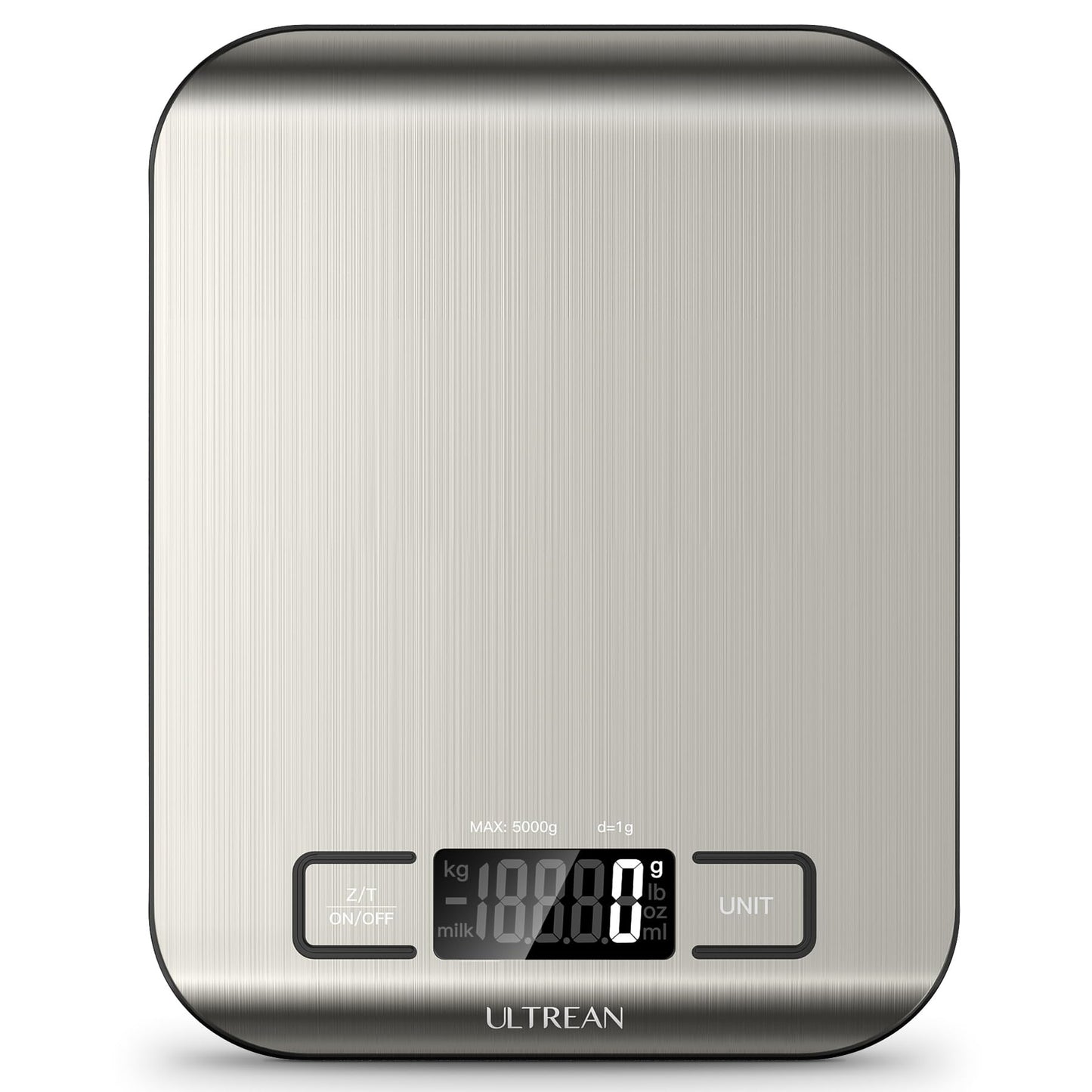 Ultrean Food Scale, Digital Kitchen Scale Weight Grams and Ounces for Baking Cooking and Meal Prep, 6 Units with Tare Function, 11lb (Batteries Included)