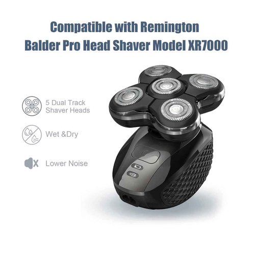 2Pack Shaver Replacement Head Compatible with Remington Balder Pro Head Shaver ModelSPR-XR7000,with 2 Sweeping Brush