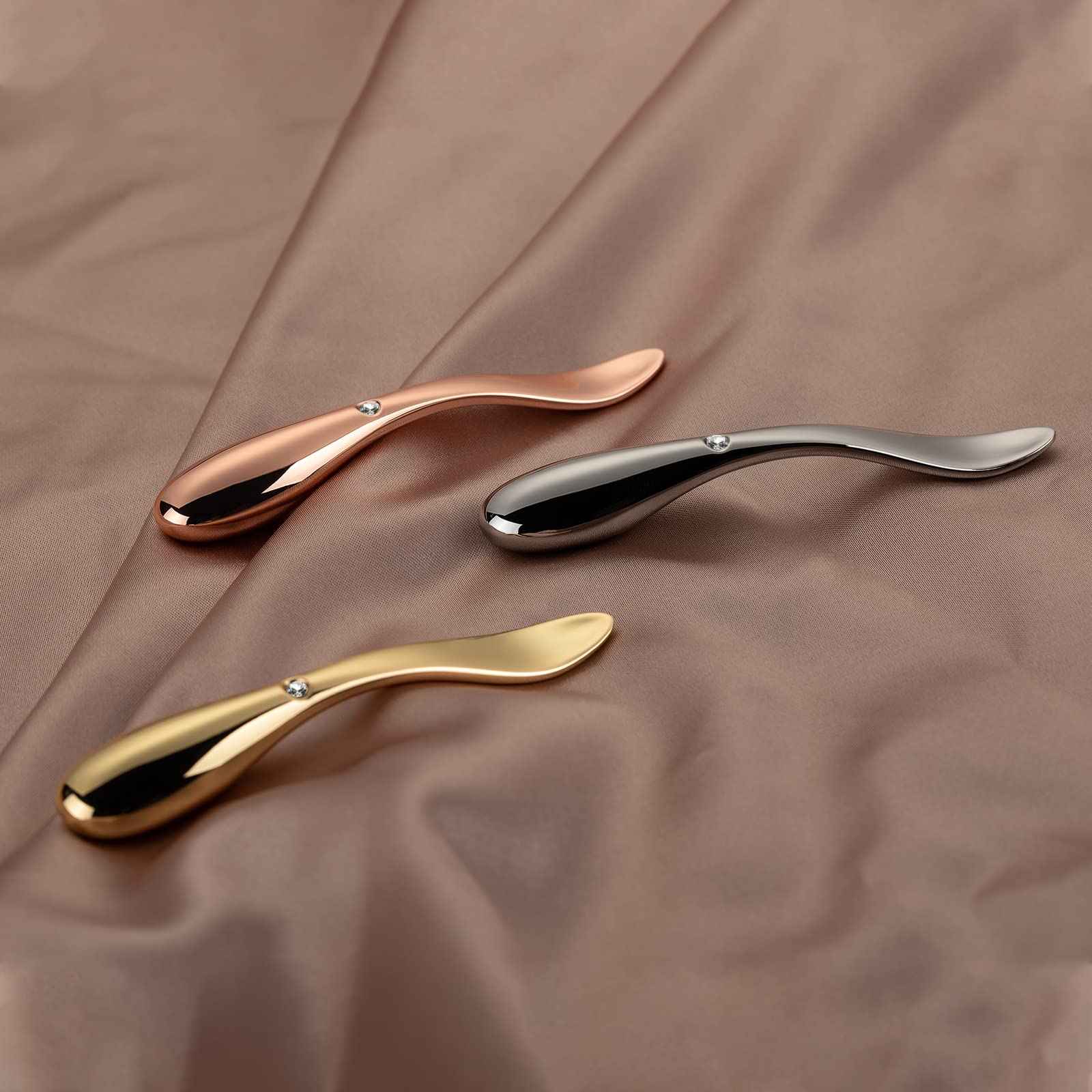 Tekson Faical Roller Massager and 3PCS Eye Roller Cream, 3D Metal Face Massage Tool for Reduce Puffines