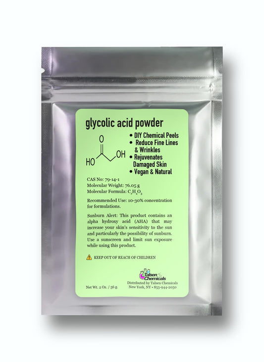 Glycolic Acid Powder (2 Oz/56 grams) DIY Glycolic Crystal Powder is 99% Pure, DIY Glycolic Acid Peels, Lotion and Serum by Talsen Chemcials