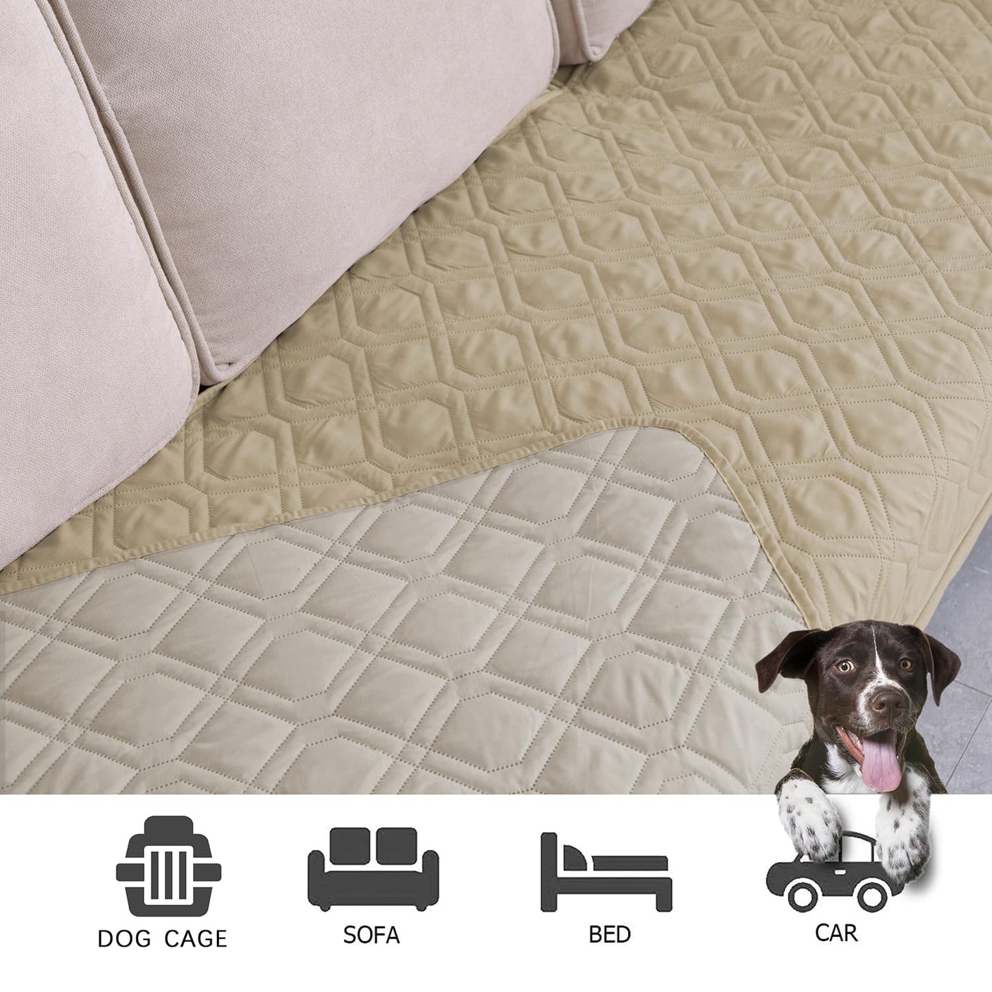 Ameritex Waterproof Dog Bed Cover Pet Blanket for Furniture Bed Couch Sofa Reversible