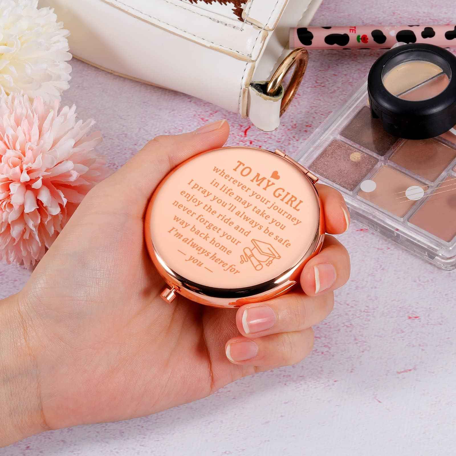 Graduation Gifts for Teen Girls Going to College Gifts for Her,Class of 2025 Graduation Gifts for Her College Senior Gifts for Girls 2025 Daughter Gifts from Mom Mother to My Girl Compact Mirror
