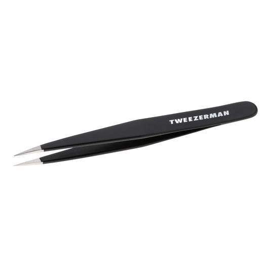 Tweezerman Stainless Steel Point Tweezer - Eyebrow Precision Tweezers, Facial and Ingrown Hair Removal (Midnight Sky)