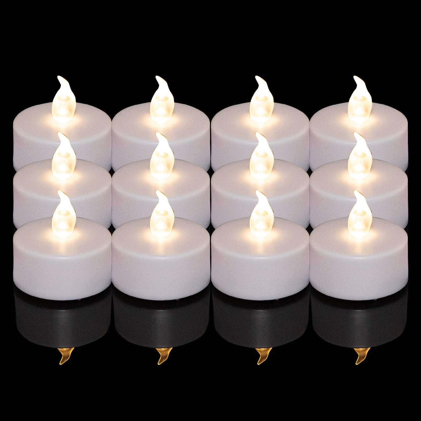 Battery Operated LED Tea Lights:150 Pack Flameless LED Bright Flickering Candles Long Lasting 200+ Hours Electric Candle in Warm White Ideal for Party, Wedding, Birthday, Halloween and Home Decoration