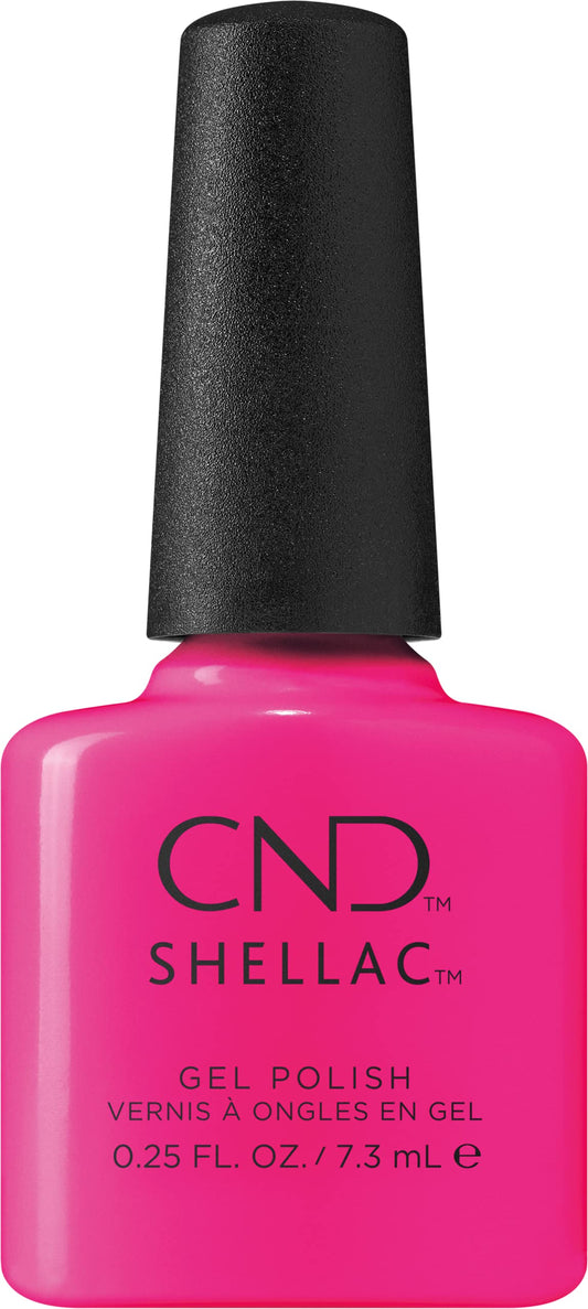 CND Shellac Gel Nail Polish, Long-lasting NailPaint Color with Curve-hugging Brush, Pink Polish, 0.25 fl oz