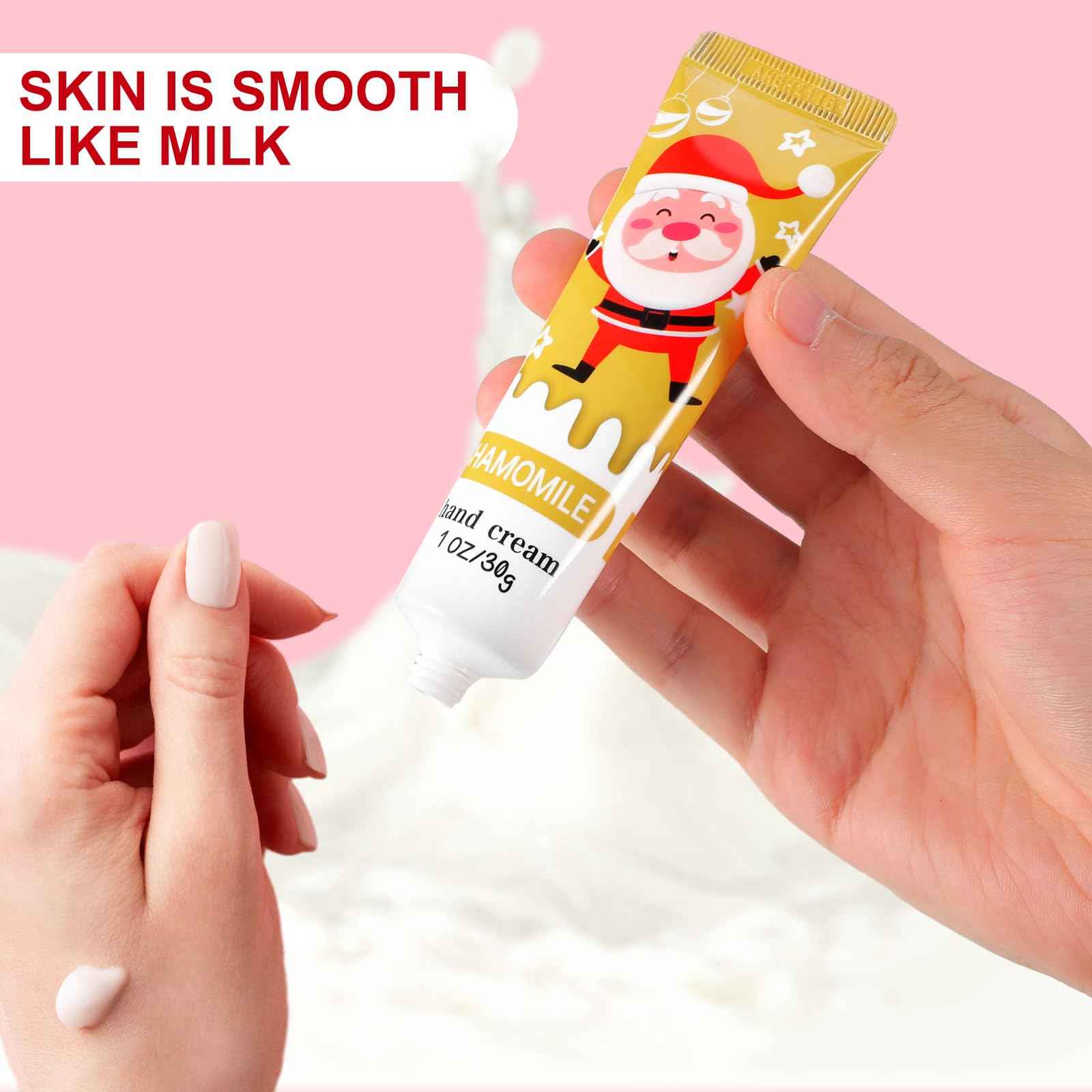 Swiffen 80 Pcs Christmas Hand Cream Gift Set for Dry Cracked Hands Natural Plant Fragrance Shea Hand Lotion Mini Hand Moisturizing Cream Christmas Gifts for Women Mom Christmas Stocking Stuffers