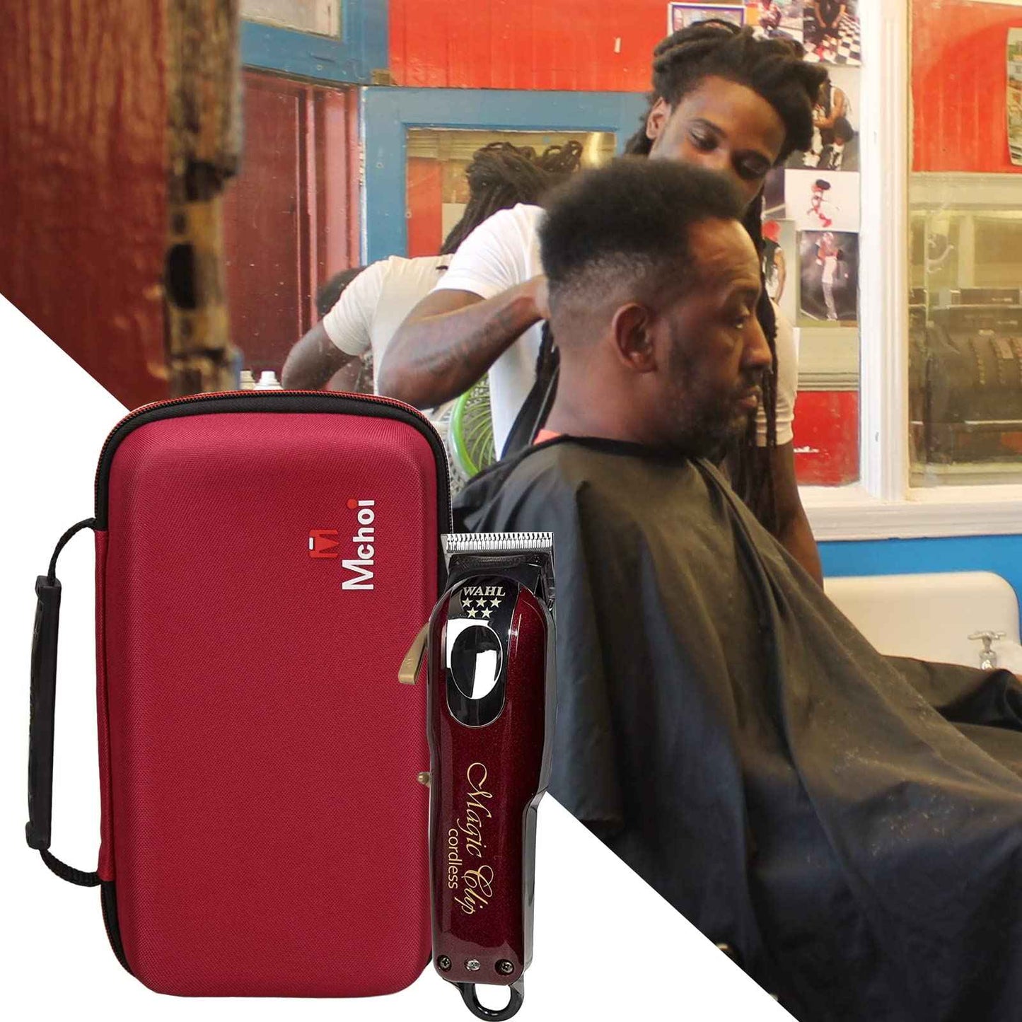 Mchoi Hair Clipper Case Fits for Wahl Professional 5-Star #8148 / #8504 / #8545 / #8509 / #8451 Cord/Cordless Magic Clip, Case Only