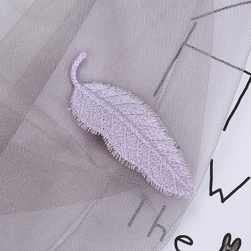 Leaves Hair Clip Embroidery Leaf-Shaped Hairpin Girls Leaves Hair Barrettes BW06 (6 Pcs-Set F)