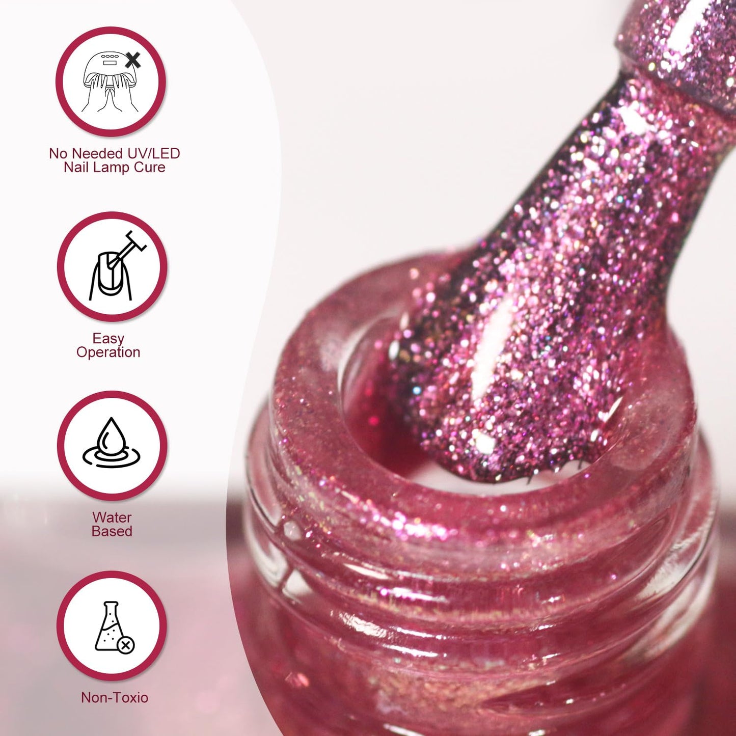 AILALUO 10ml Chameleon Nail Polish-Pearl Glitter for Women,chrome effect,Long-Lasting Nail Pigment, Shiny Nail Pigment Holographic Nail Polish Nail Salon Home(A-04, 10ML)