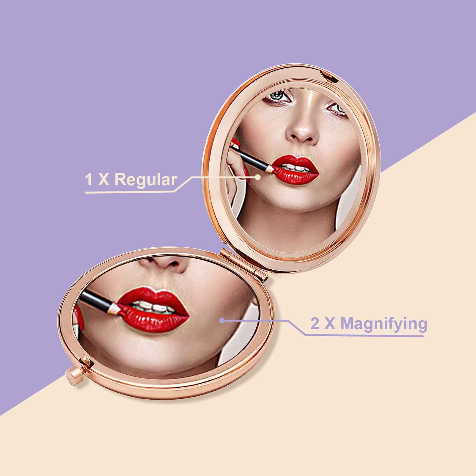 Jielahua 16th Birthday Gifts for Girl Sweet 16 Year Old Birthday Gifts Ideas for Girls Daughter Granddaughter Niece Travel Mirror Compact Makeup Mirror Birthday Gifts from Sister Friendship Gifts