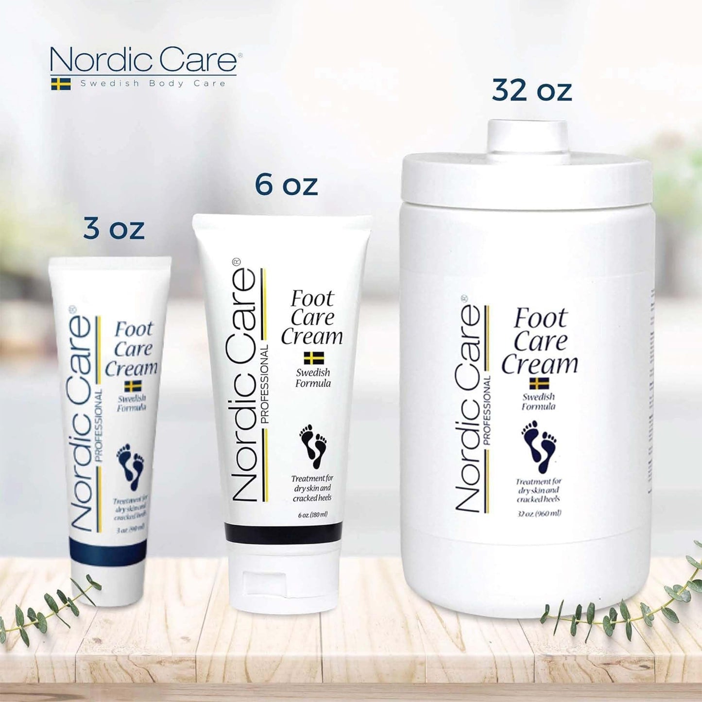 Nordic Care Foot Care Cream Intensive Repair | 10% Urea Treats Severely Dry Feet & Cracked Heels | Noticeable Results In Days 6oz. (Pack of 3)