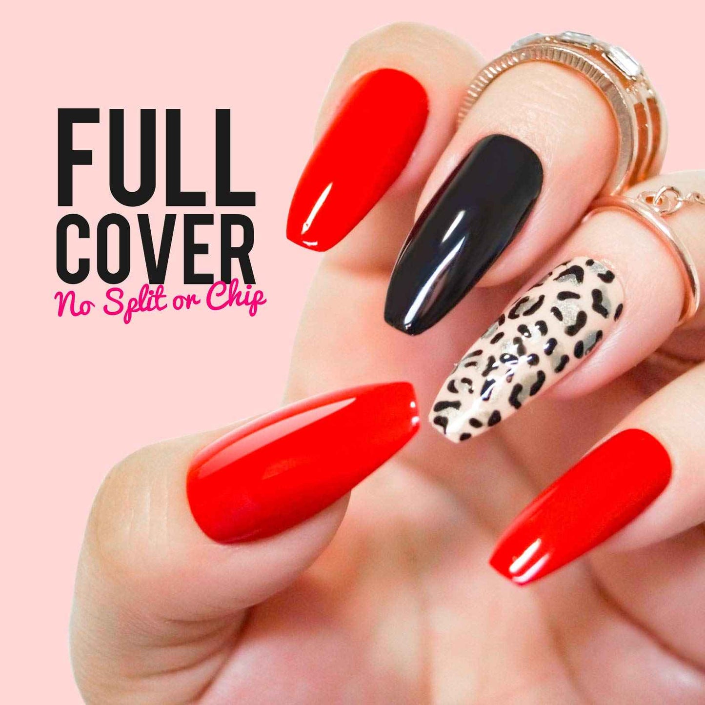 Teenitor Clear Fake Coffin Nail Tips and Nail Art Decoration Kit, 600Pcs Clear Nail Tips and 5 Boxes Holographic Nail Art Glitter Sequins and 12 Sheets Nail Art Stickers for Press On Nails