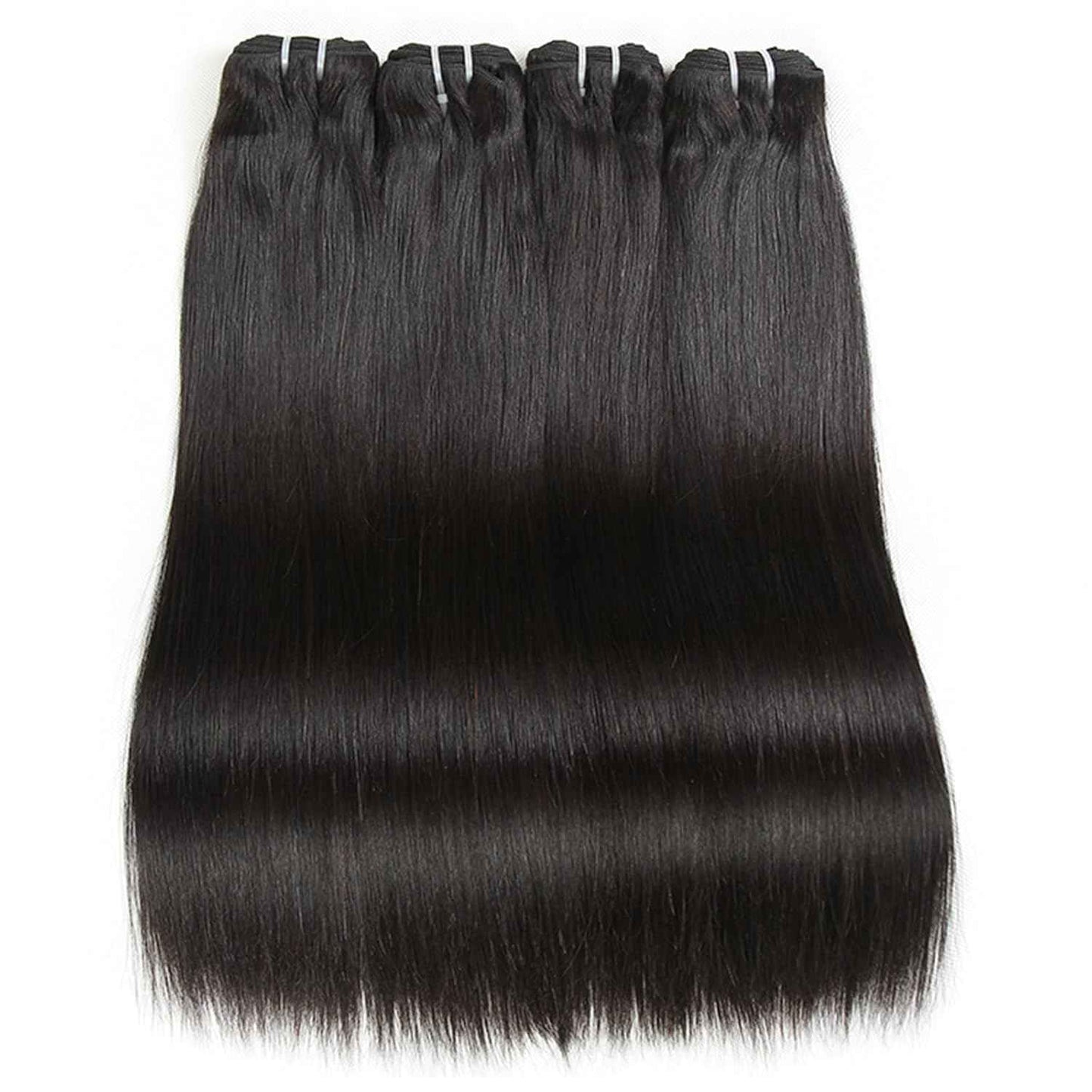 Liang Dian Straight Bundles Human Hair 8 8 10 10 Inch Natural Color Bundles Human Hair 12A Brazilian Virgin Hair 100% Unprocessed Quick Weave Hair Bundles