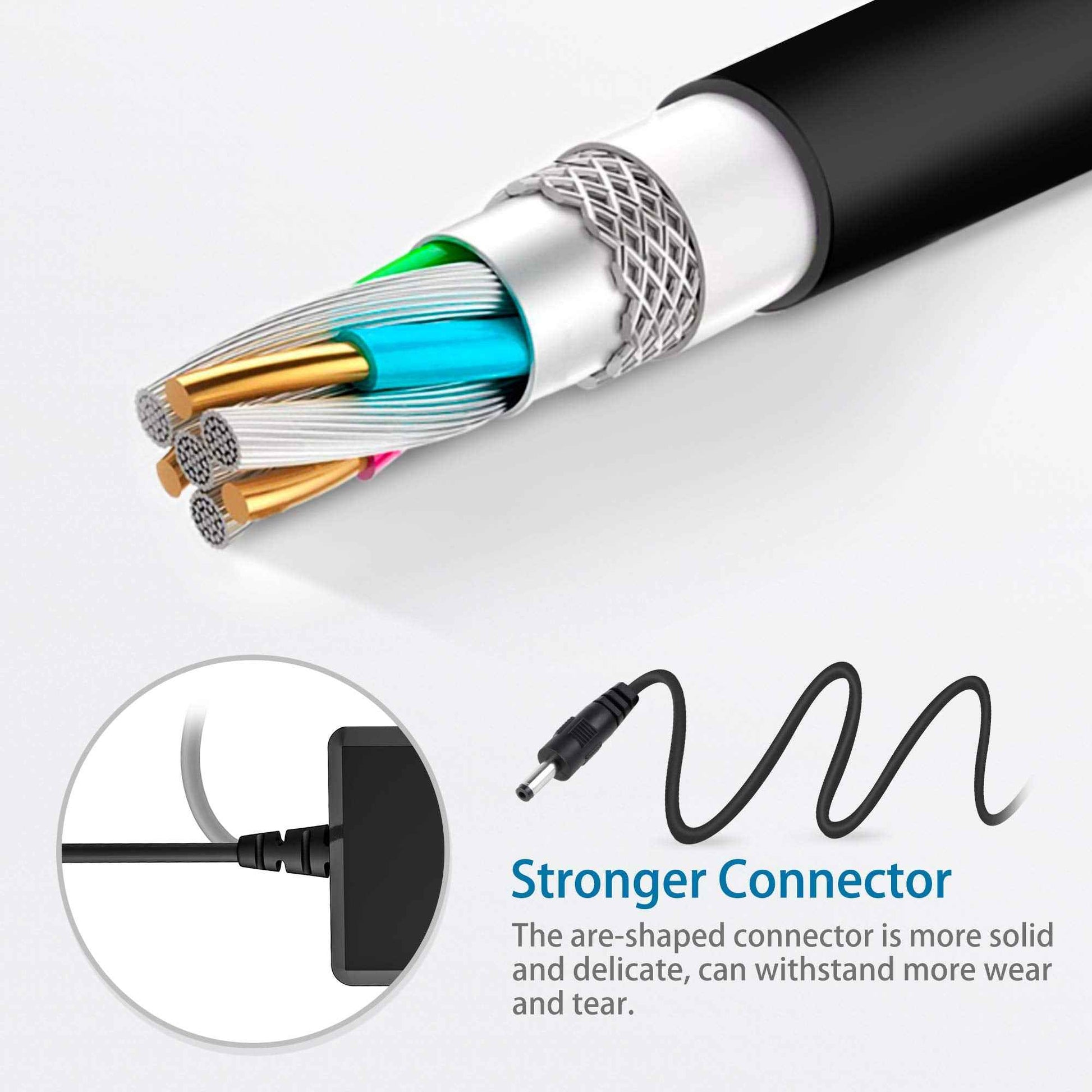PwrON Power Cord 5V Charger for Remington Shaver PG525 PG6025 PG6060 PG6135 MB2500 Charging Cord Beard Trimmer Power Supply HK28UA-5.0-350 (6.6Ft)