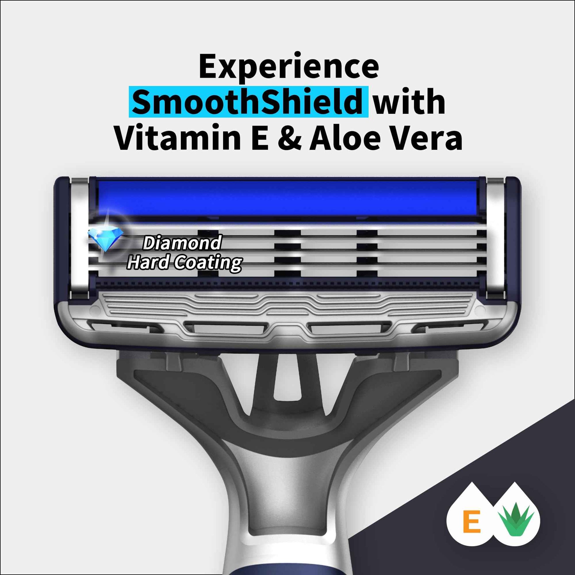 DORCO Pace Pro 4 Disposable Razors, 9 pack - Long Lasting 4 Blade Technology with a Precision Trimmer, Safety Guard Bar, Pivoting Head and Non-Slip Rubber Handle (9 Razors)