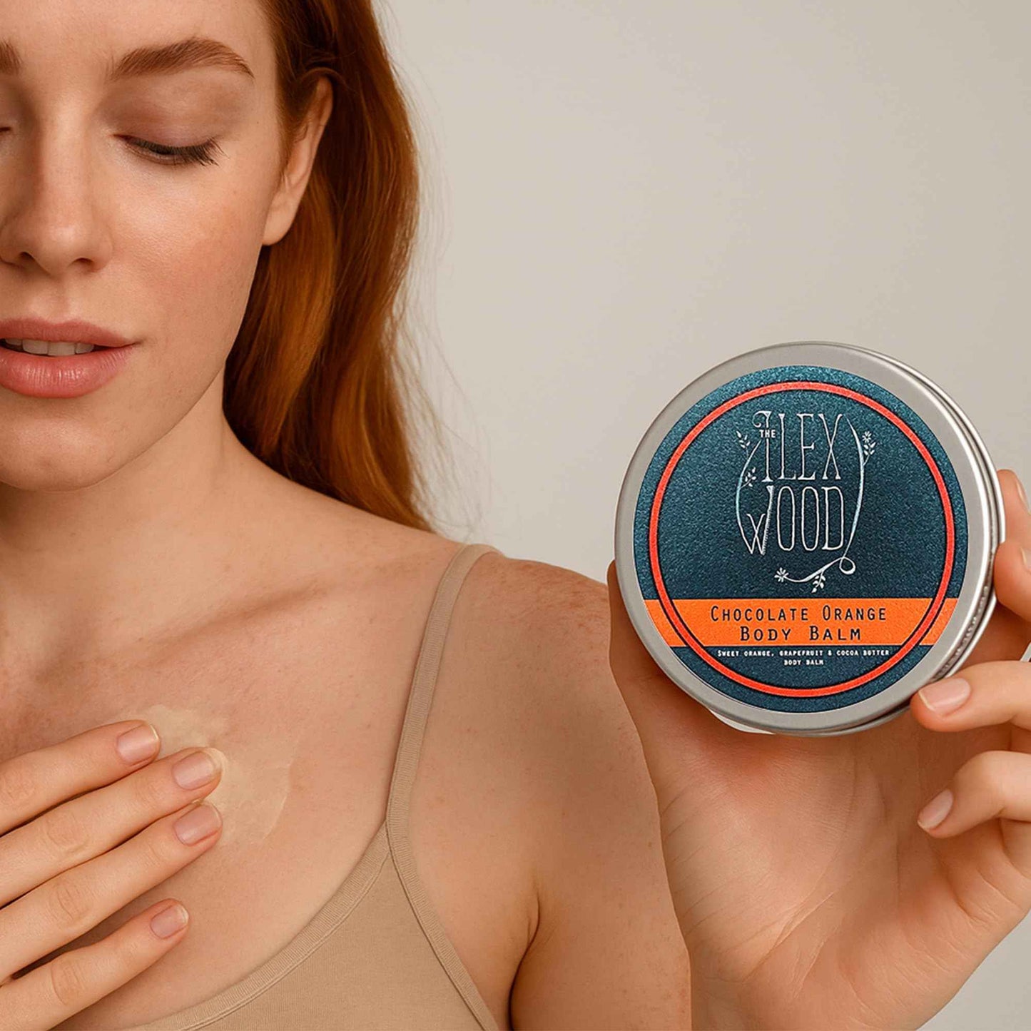 The Ilex Wood - Chocolate Orange Body Balm. Orange and Cocoa Butter Vegan Body Balm. 100% Natural Moisturising Body Butter Cream. - 250ml (8.45 fl oz)