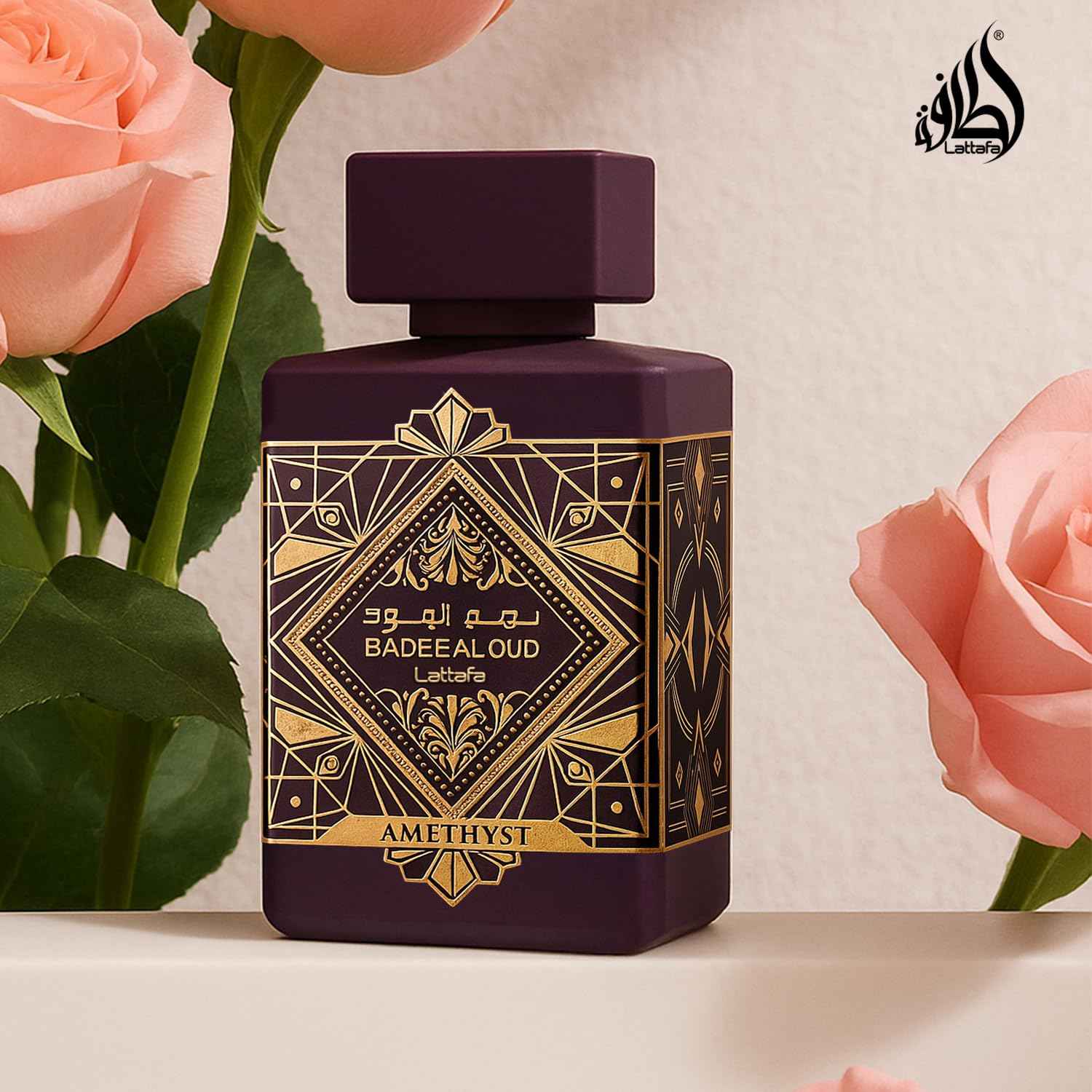 Lattafa Bade'e Al Oud Amethyst for Unisex Eau de Parfum Spray, 3.4 Ounce / 100 Ml