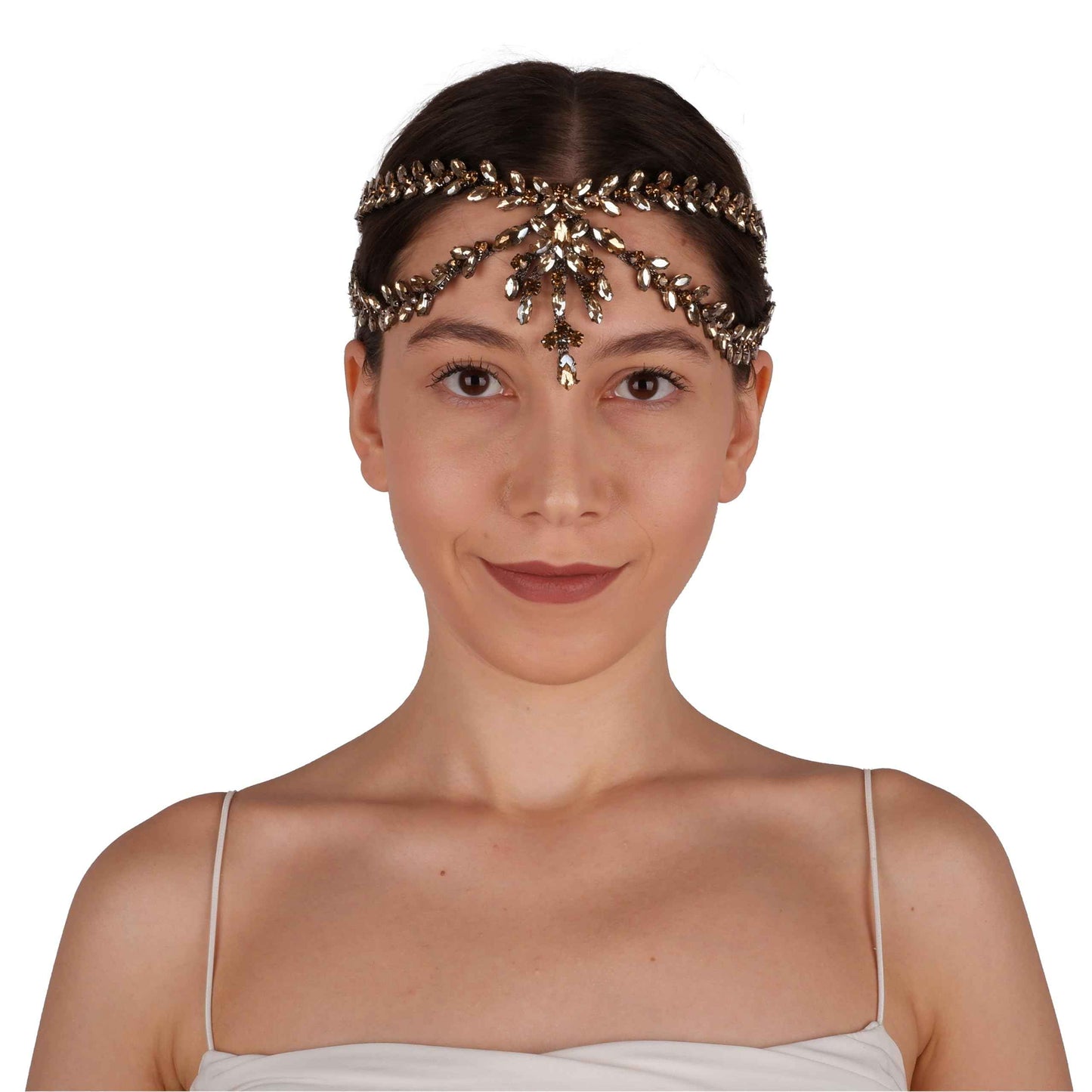 LIMELIA Bride Pediment for Henna Wedding | Glitter Bridal Hair Accessories, Crowns for Birthday Pageant Costume Party | Sultan Design - Black Honey