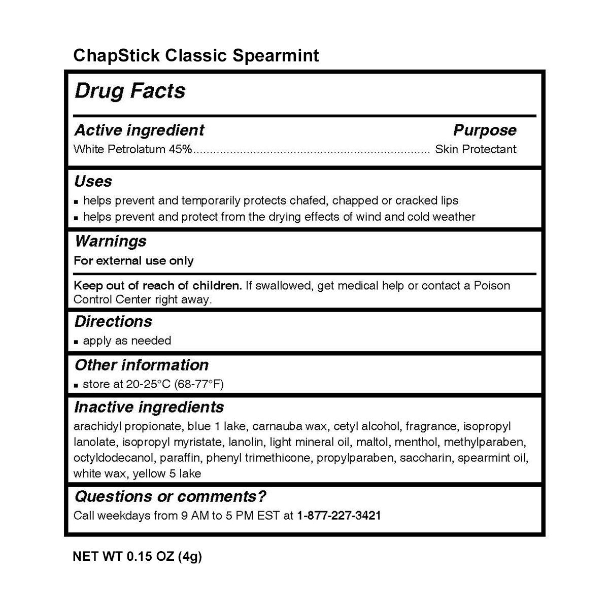 ChapStick 12 Piece Refill Tray, Spearmint, 0.15 Ounce, 12 Count (Pack of 1)