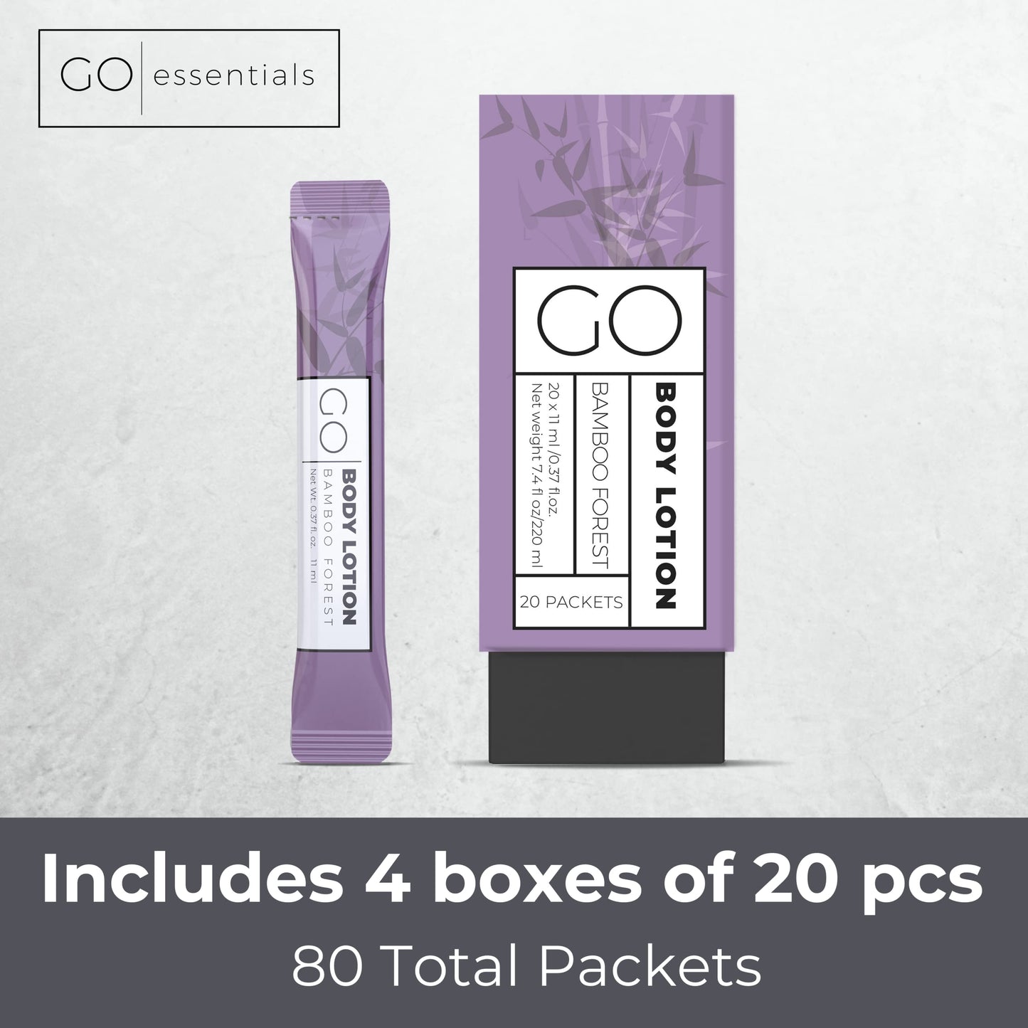 GO Essentials Travel Lotion Packets – Single Use Body and Hand Lotion for Hydrated Skin and Travel Size Toiletries - Bulk Travel Size Lotion Packets. Womens Gift Set, Homeless Supplies Bulk Lotion