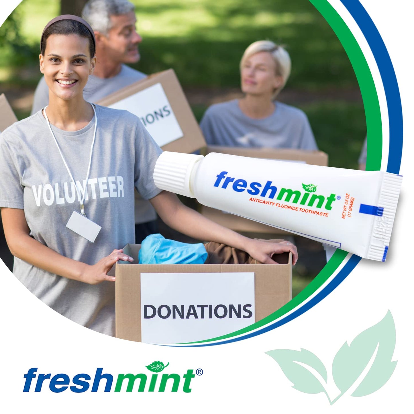 144 Tubes of Freshmint® 0.6 oz. Anticavity Fluoride Toothpaste, Tubes do not have individual boxes for extra savings, Travel Size