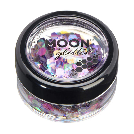 Mystic Chunky Glitter by Moon Glitter ??100% Cosmetic Glitter for Face, Body, Nails, Hair and Lips - 3g - Fairytale