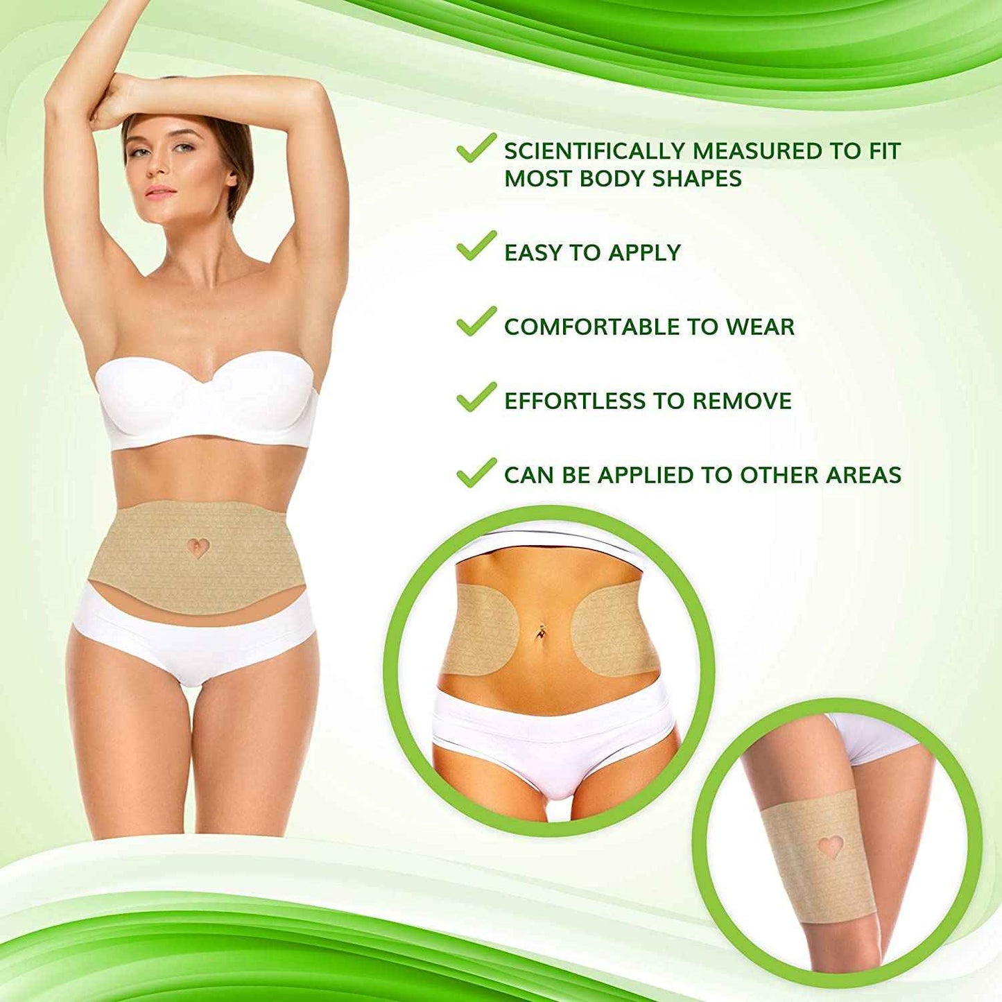 Firming and Shaping Contouring Moisturizing Body Wrap. New improved all natural anti cellulite solution (10 WRAPS+GEL)