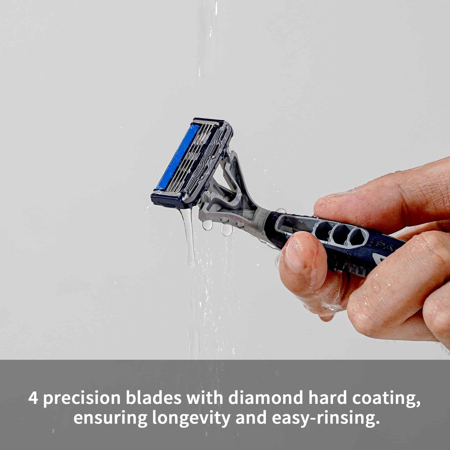 DORCO Pace Pro 4 Disposable Razors, 9 pack - Long Lasting 4 Blade Technology with a Precision Trimmer, Safety Guard Bar, Pivoting Head and Non-Slip Rubber Handle (9 Razors)