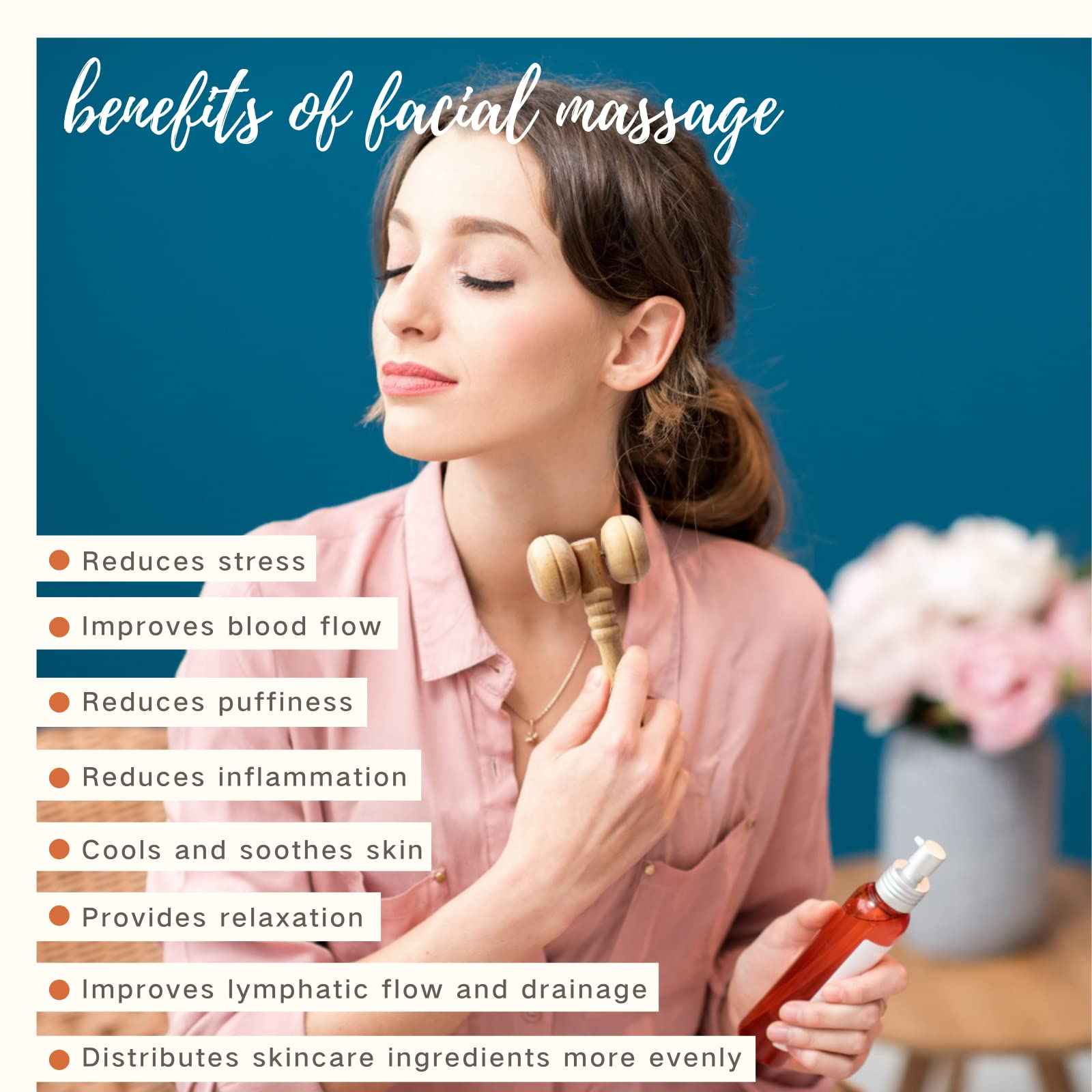 Allshow Wood Facial Therapy Kit, 7 Pcs Maderoterapia Facial Kit, Face Wood Therapy Set, Wooden Face Sculpting Set- Aging Wrinkles, Puffiness Facial Skin Massager