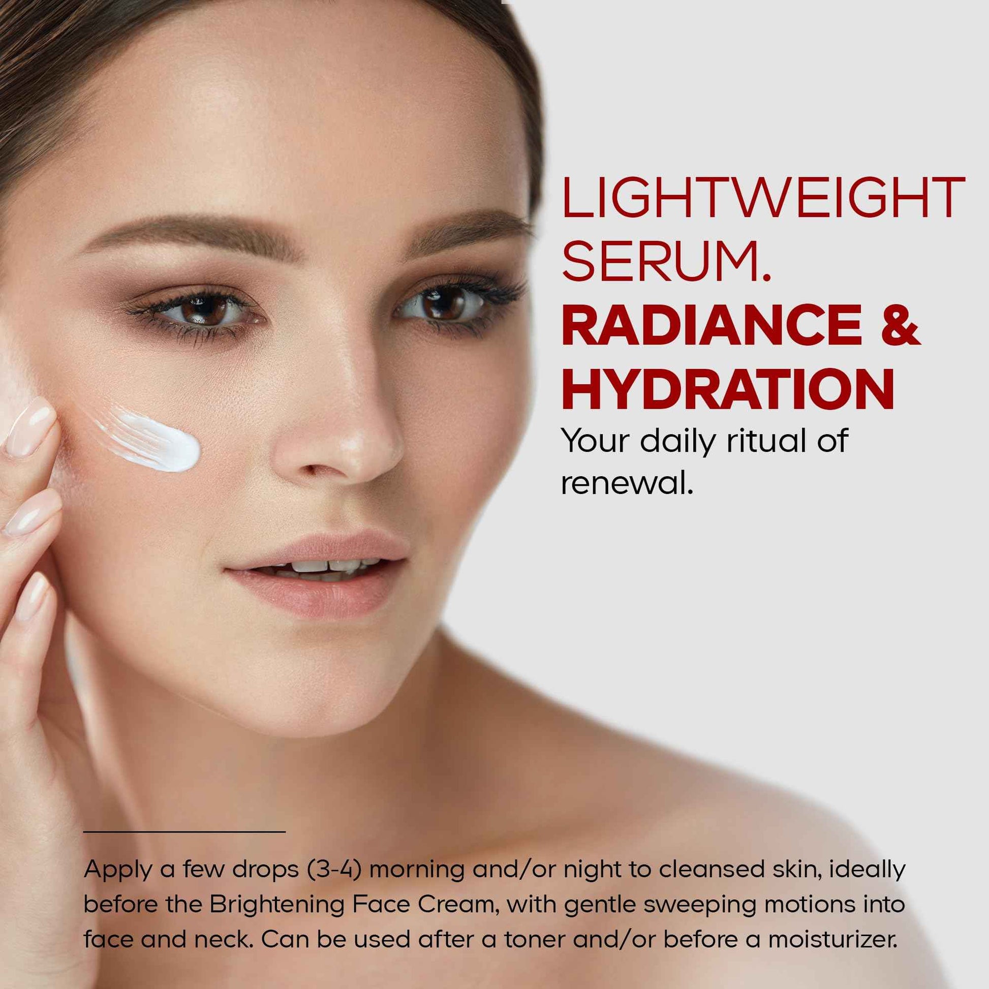 Maison Rouge Brightening Face Serum Refill by Codeage – Glutathione, Vitamin C, E, Hyaluronic Acid & Collagen – Radiance & Antioxidant Support – Paraben-Free – For All Skin Types – 1.7 fl oz