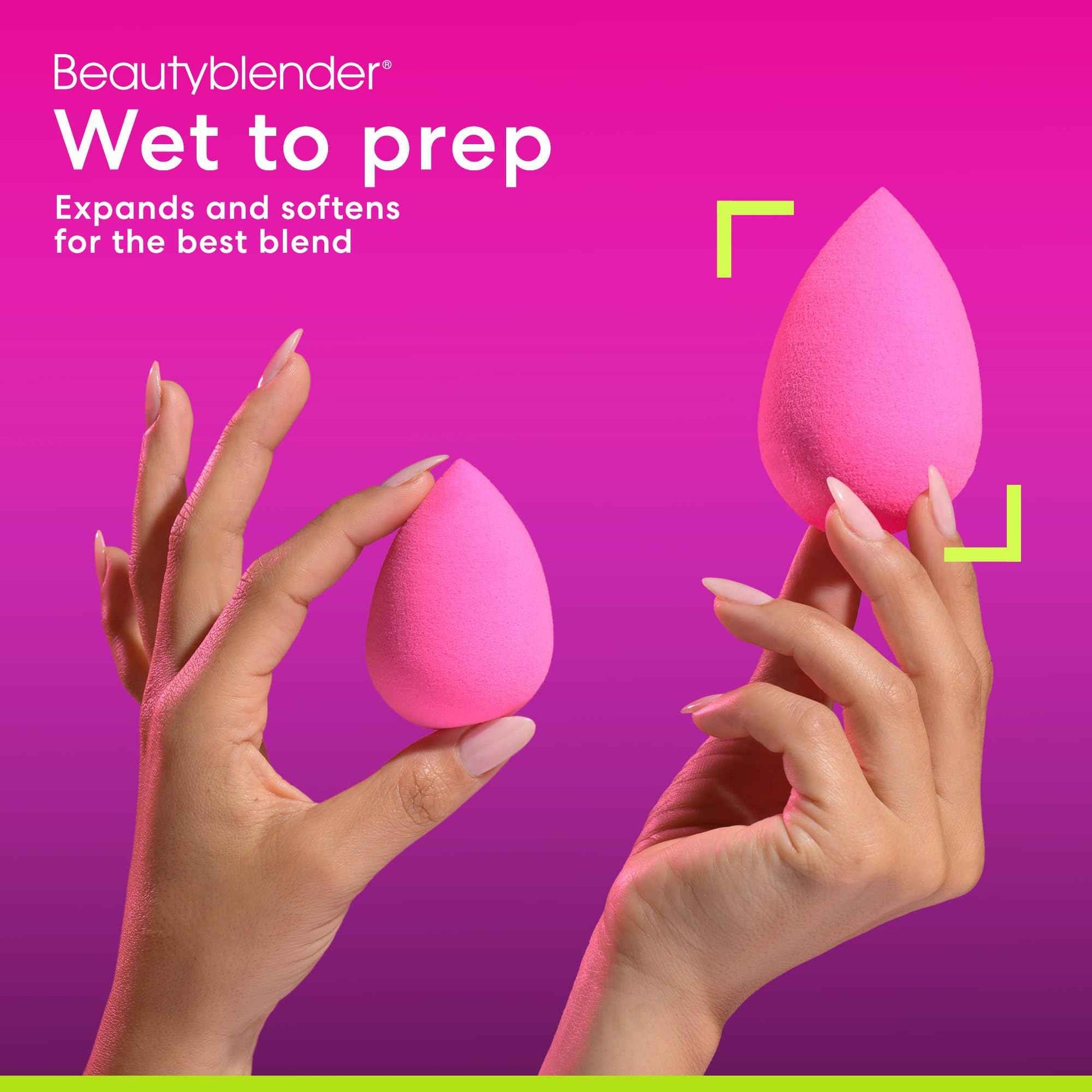 Beautyblender® | Original Pink Beauty Blender + Blender Defender Case + Solid Blendercleanser® Complete 3-Piece Bundle, Beauty Blender for Blending Foundations, Travel Case & Unscented Cleanser, 1oz