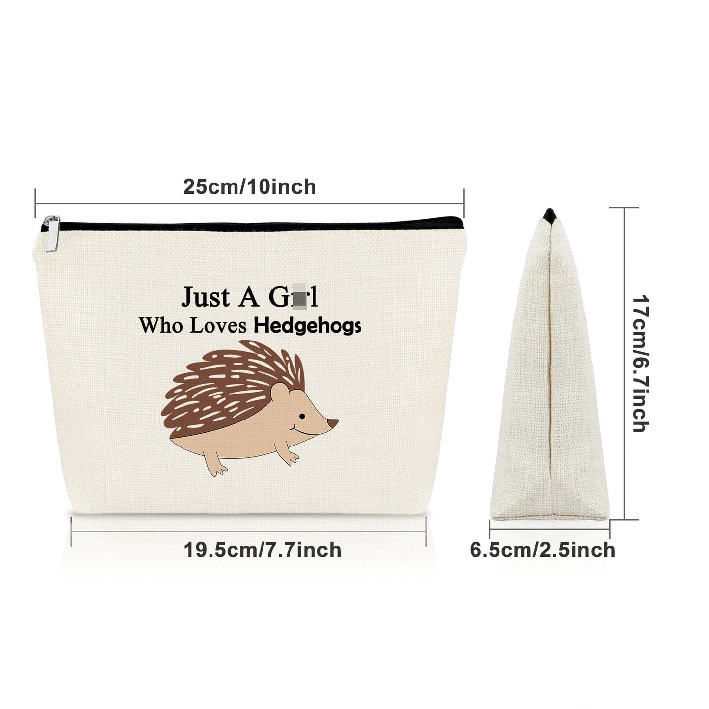 Hedgehog Gifts for Hedgehog Lovers Makeup Bag Hedgehog Lover Gift Hedgehog Owner Gifts Animal Lover Gifts Cosmetic Bag Hedgehog Mom Gift Graduation Birthday Christmas Gifts Cosmetic Travel Pouch