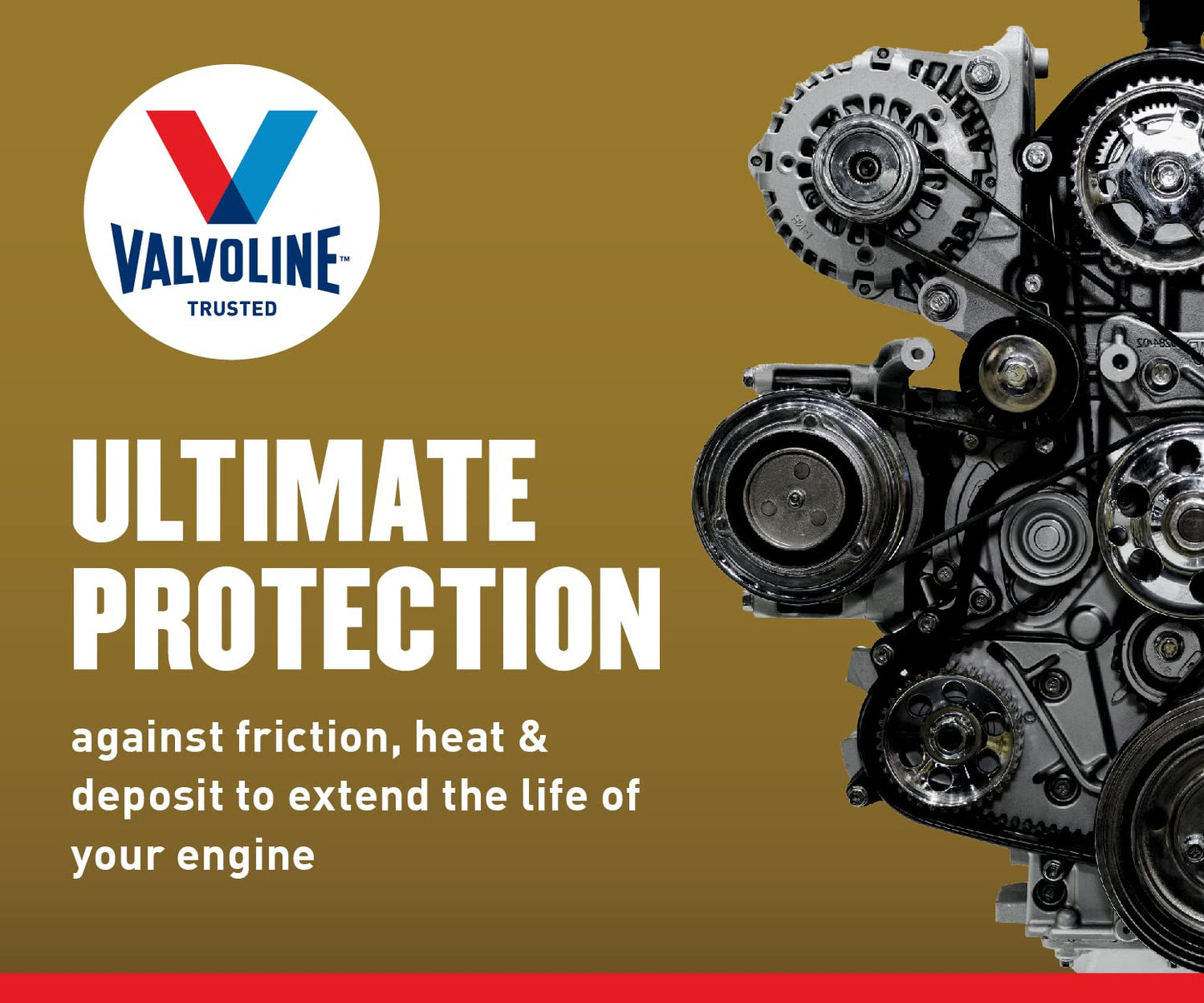 Valvoline Extended Protection High Mileage with Ultra MaxLife Technology 5W-20 Full Synthetic Motor Oil 1 QT