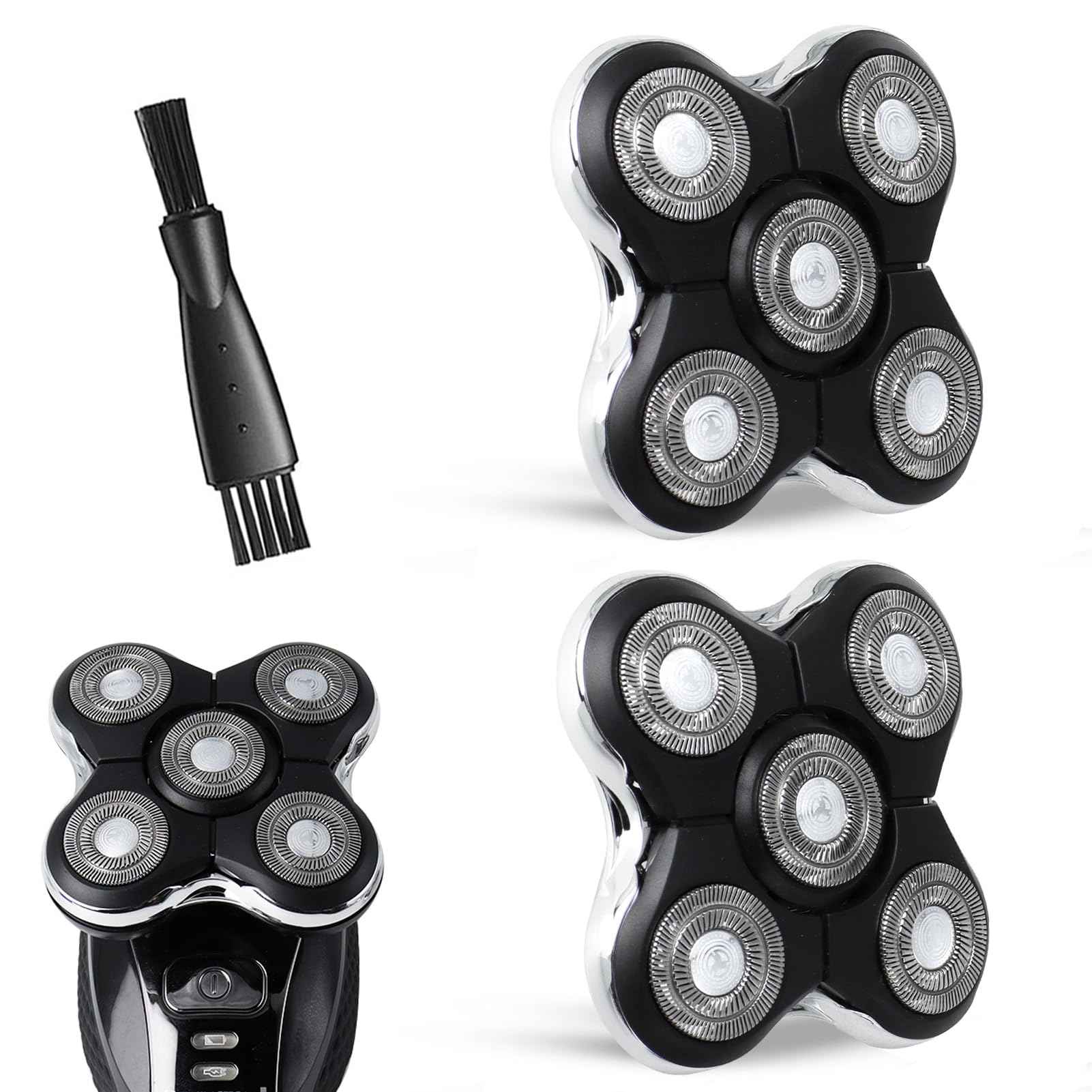 GORLENT 2 Pack Blade Pro Replacement Head Compatible with Remington Balder Pro XR7000, 5 Dual Track Shaver Heads for a Smooth and Close Shave with No-Irritation.