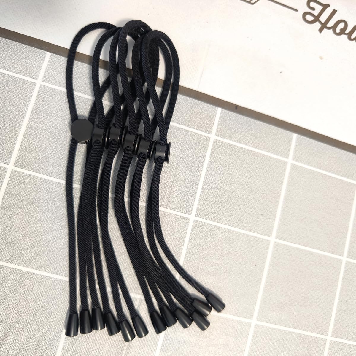 6PCS NEW Snap Natural Curly Long Hair Ties - Adjustable Connectable Rope for Afro Puff Ponytails