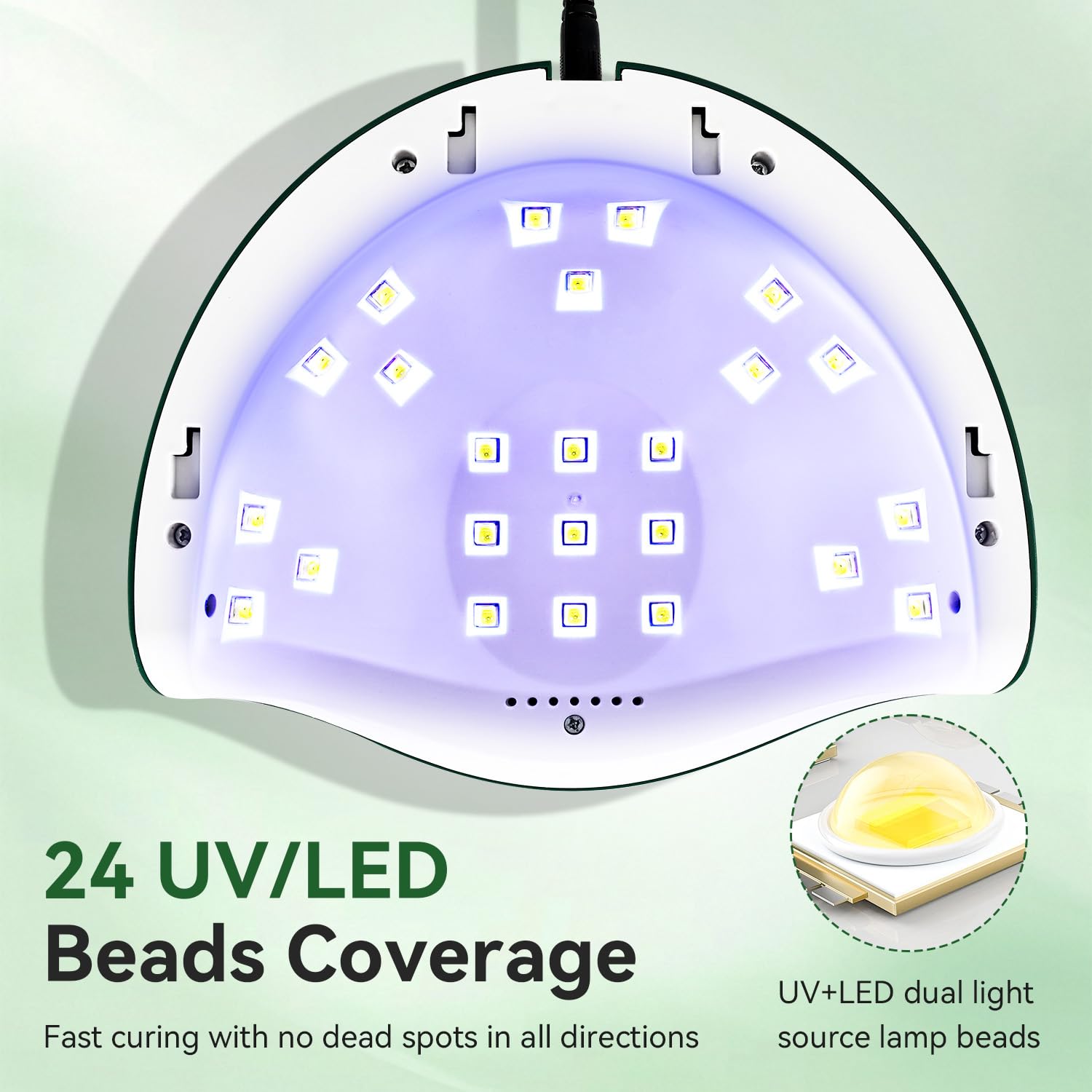 JODSONE U V LED Nail Lamp, Nail Dryer for Gel Polish, Led Light with Automatic Sensor & 4 Timers