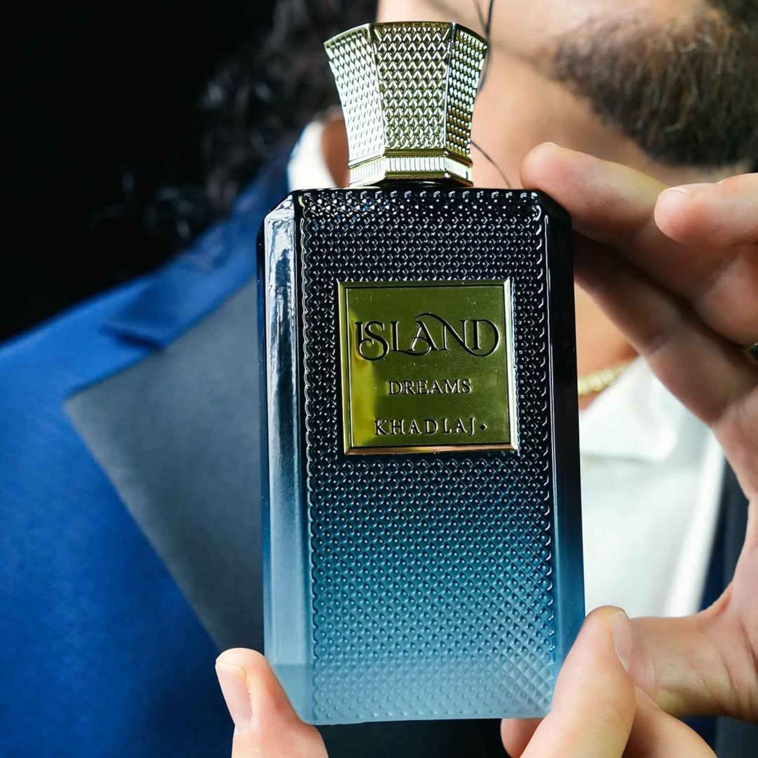 Khadlaj Island Dreams – Fruity, Floral, Woody, Musky – Extrait de Parfum Long-Lasting Fragrance for Unisex, 3.4 Ounce