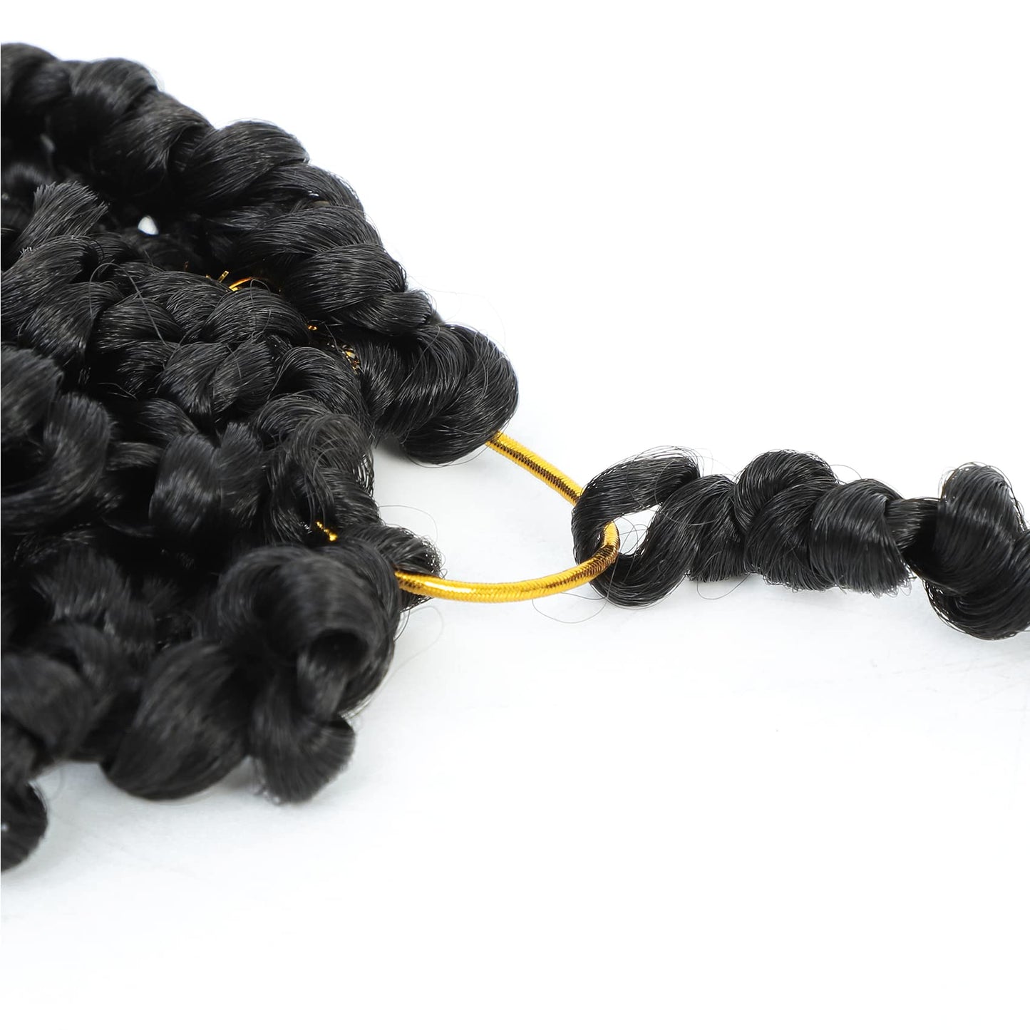 Passion Twist Hair 14 Inch 8 Packs, Pre Twisted Passion Twist Crochet Hair For Black Women, Pre Looped Passion Twist Curly Crochet Hair, Short Crochet Passion Twist Hair (14 Inch (Pack of 8), 1B#)