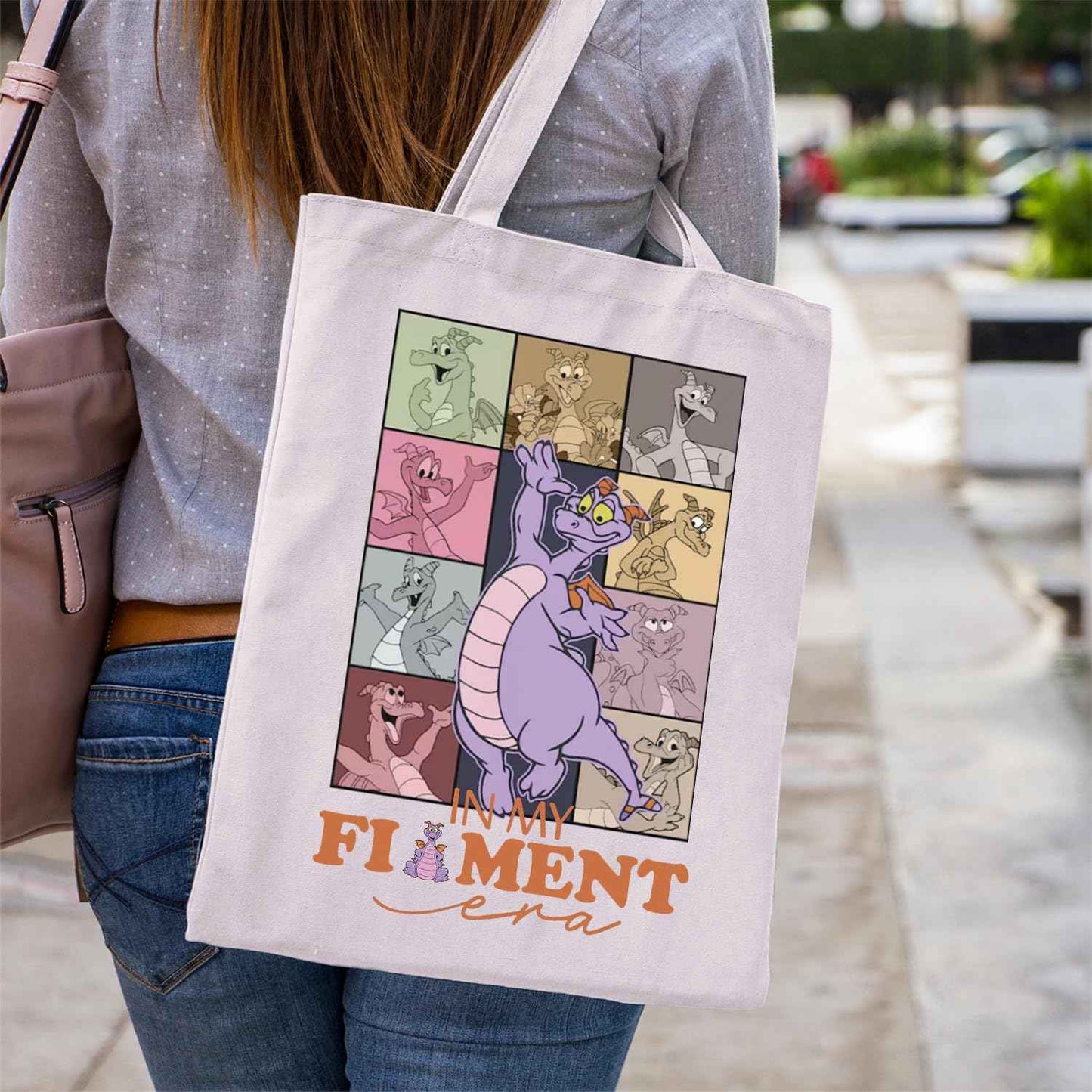 WCGXKO Magic Purple Dragon Lover Gift In My Dragon Era Tote Bag (Purple Tote)