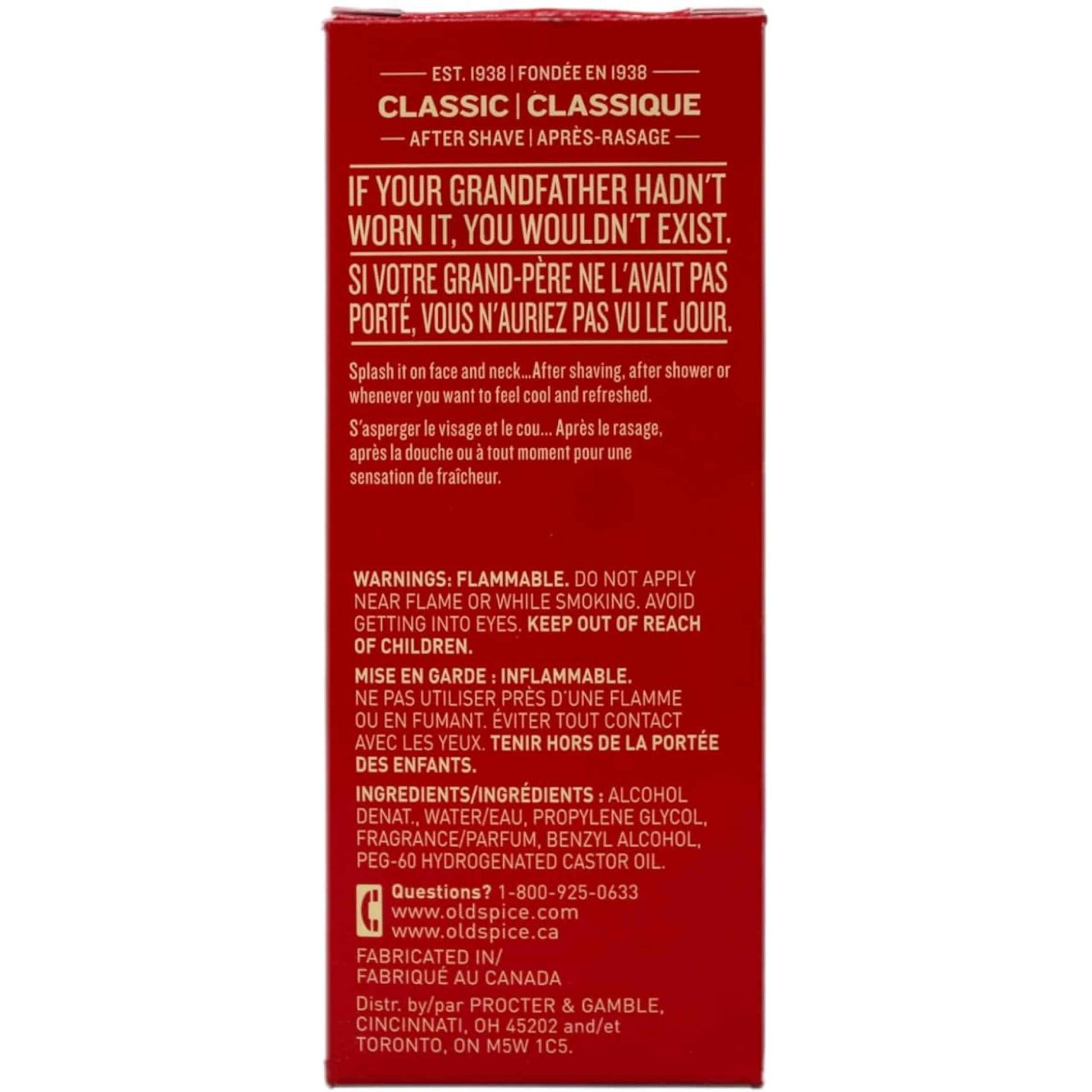 Old Spice Old Spice After Shave Lotion Classic 4.25 oz - 3 Pack