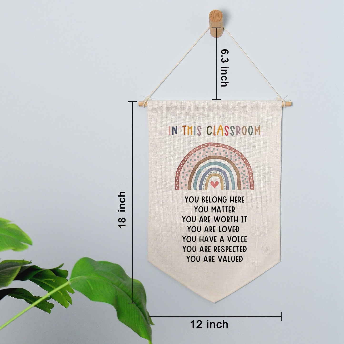 Boho Rainbow Classroom Decor, Bulletin Board Hanging Decor, Diversity Classroom, Daycare Wall Banner, Preschool Decor, Elementary Wall Decor, Classroom Decor, Teacher Gift, Classroom Banner