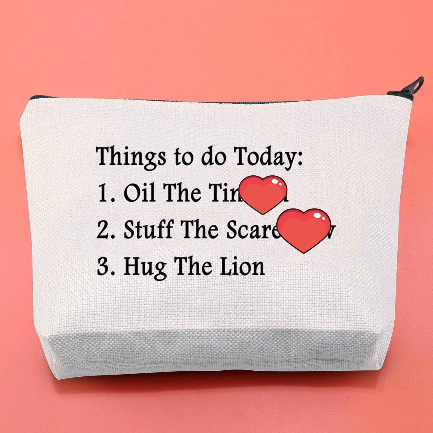 BLUPARK Wizard Gift Oil The T M Stuff The Scarec Hug The Lion Makeup Bag for Fans (Things to do Today)