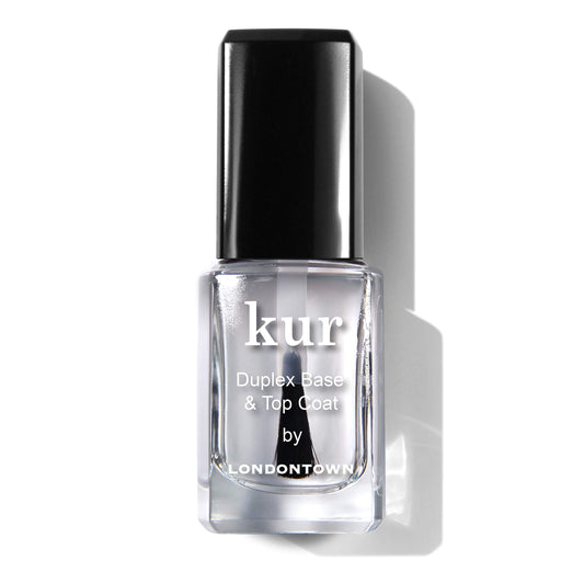 LONDONTOWN Duplex Base and Top Coat, Two-in-One Base Coat Top Coat, 12mL