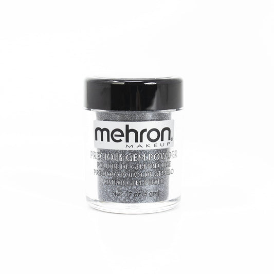 Mehron Makeup Precious Gem Loose Pigment Shimmering Eye Powder (.17oz) (Black Onyx)