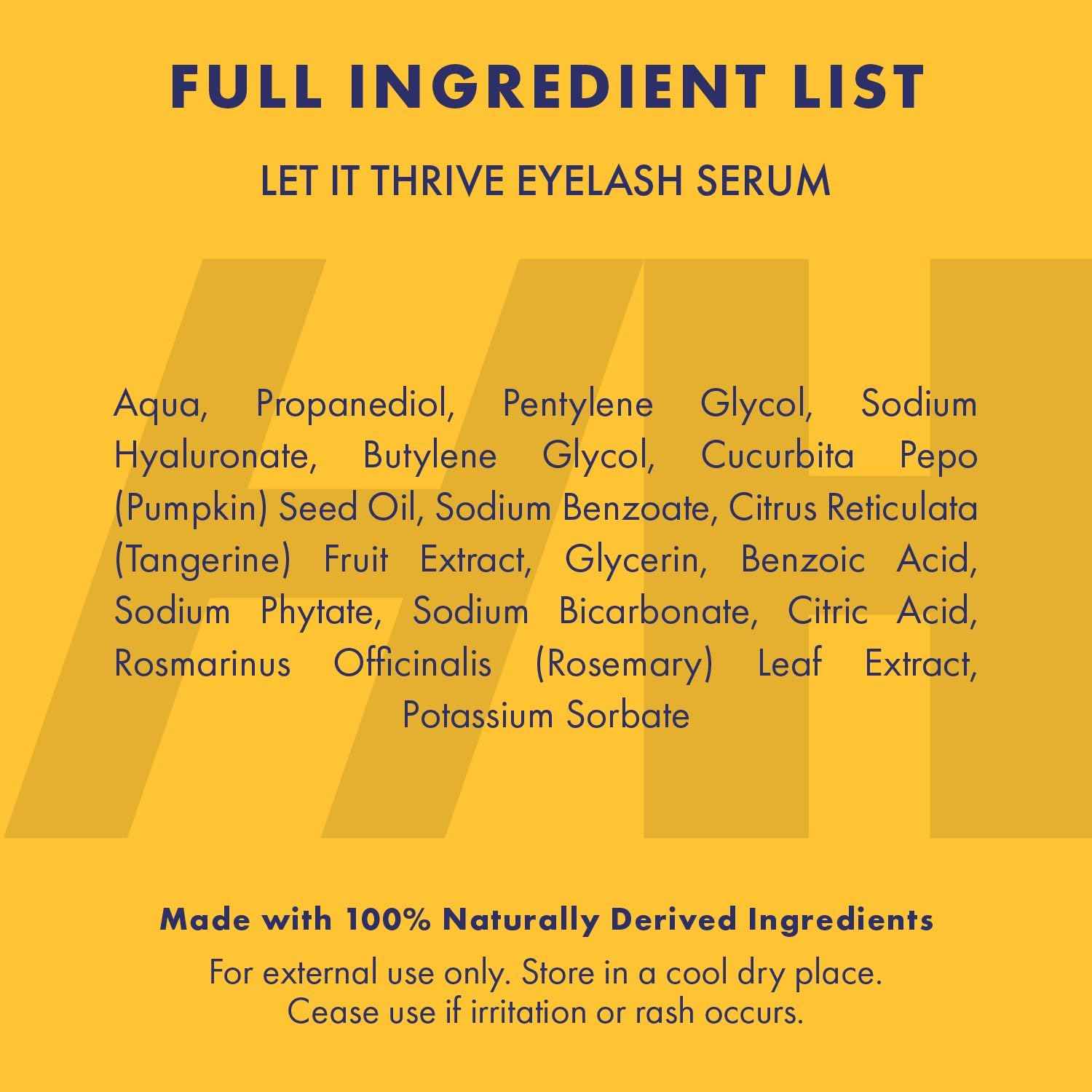 Handmade Heroes 100% Natural Eyelash Serum - Rosemary and Pumpkin Seed Oil for Fuller and Longer Looking Eyelashes, Lash Enhancing Serum for Natural Lashes, Extensions & Eyebrows